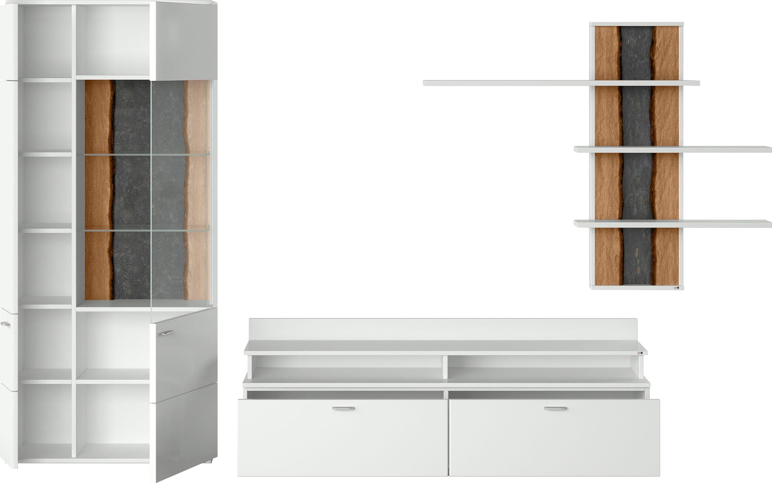 set one by Musterring Wandmeubel Tacoma Type 01, met wandrek (set, 4-delig)