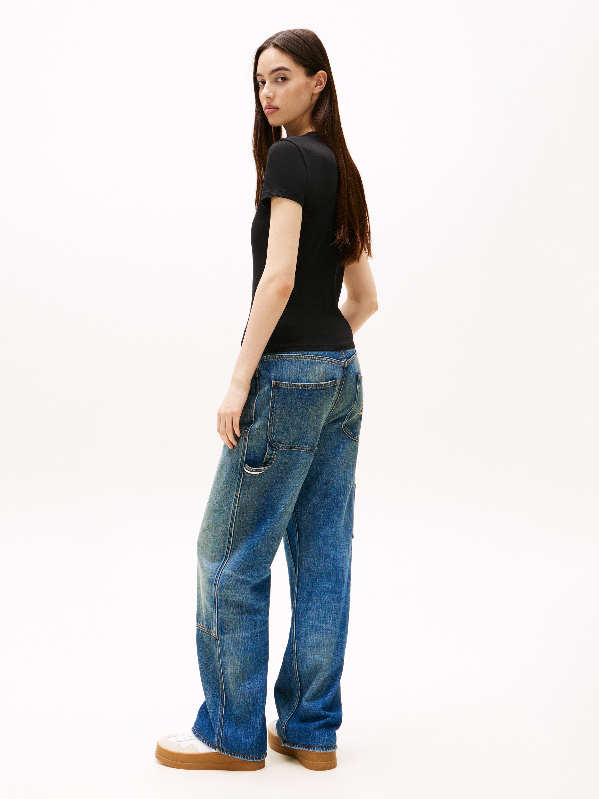 TOMMY JEANS Shirt met korte mouwen TJW SLIM ESSENTIAL LOGO2 TEE EXT