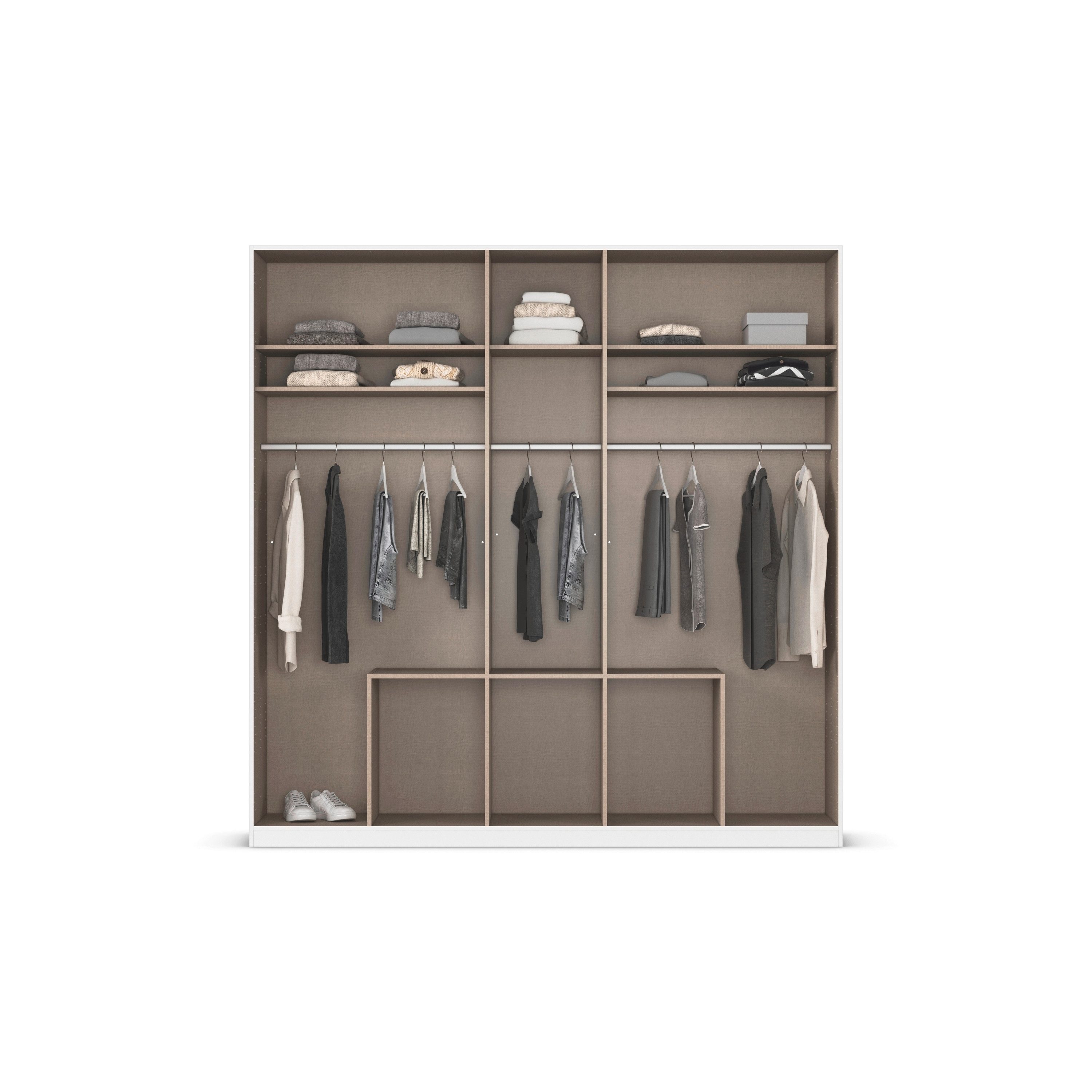 rauch Draaideurkast Kledingkast kast garderobe AGORDO met decor- of hoogglansfront