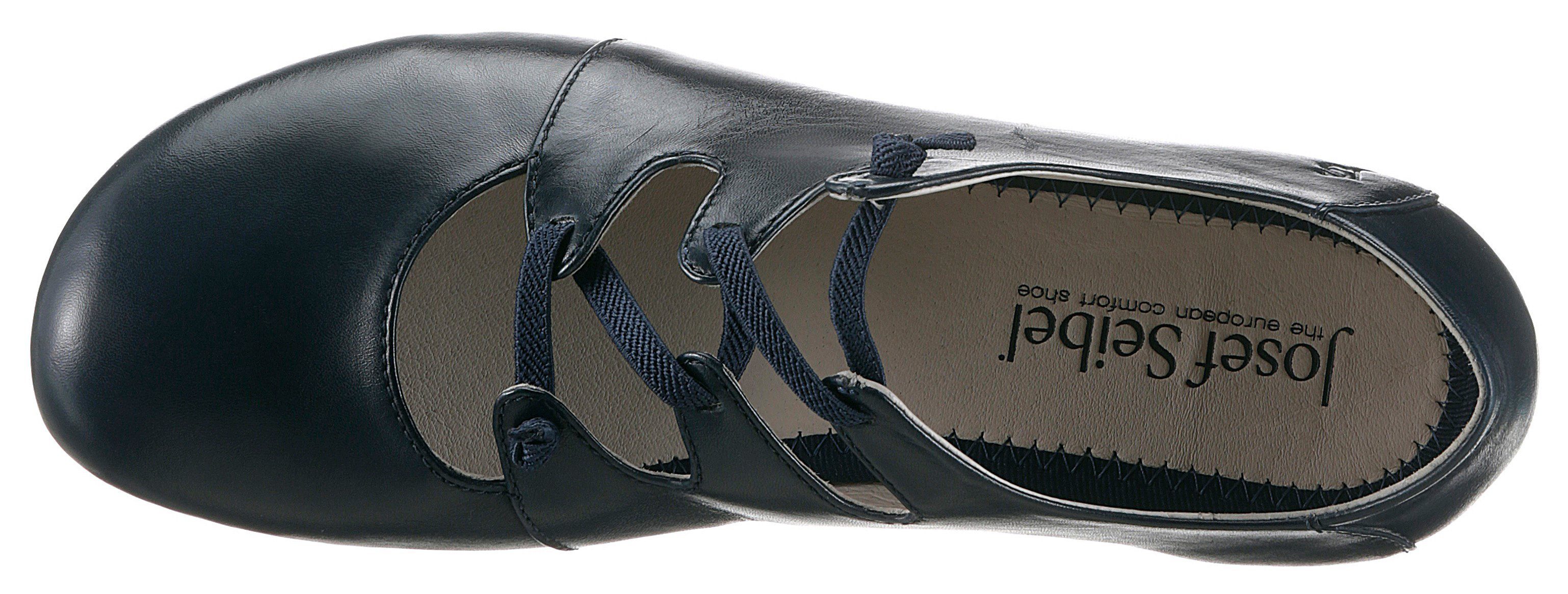 Josef Seibel Ballerina's met riempje Fiona 04 Slippers, sandalen, comfortschoenen met verfijnde elastische band