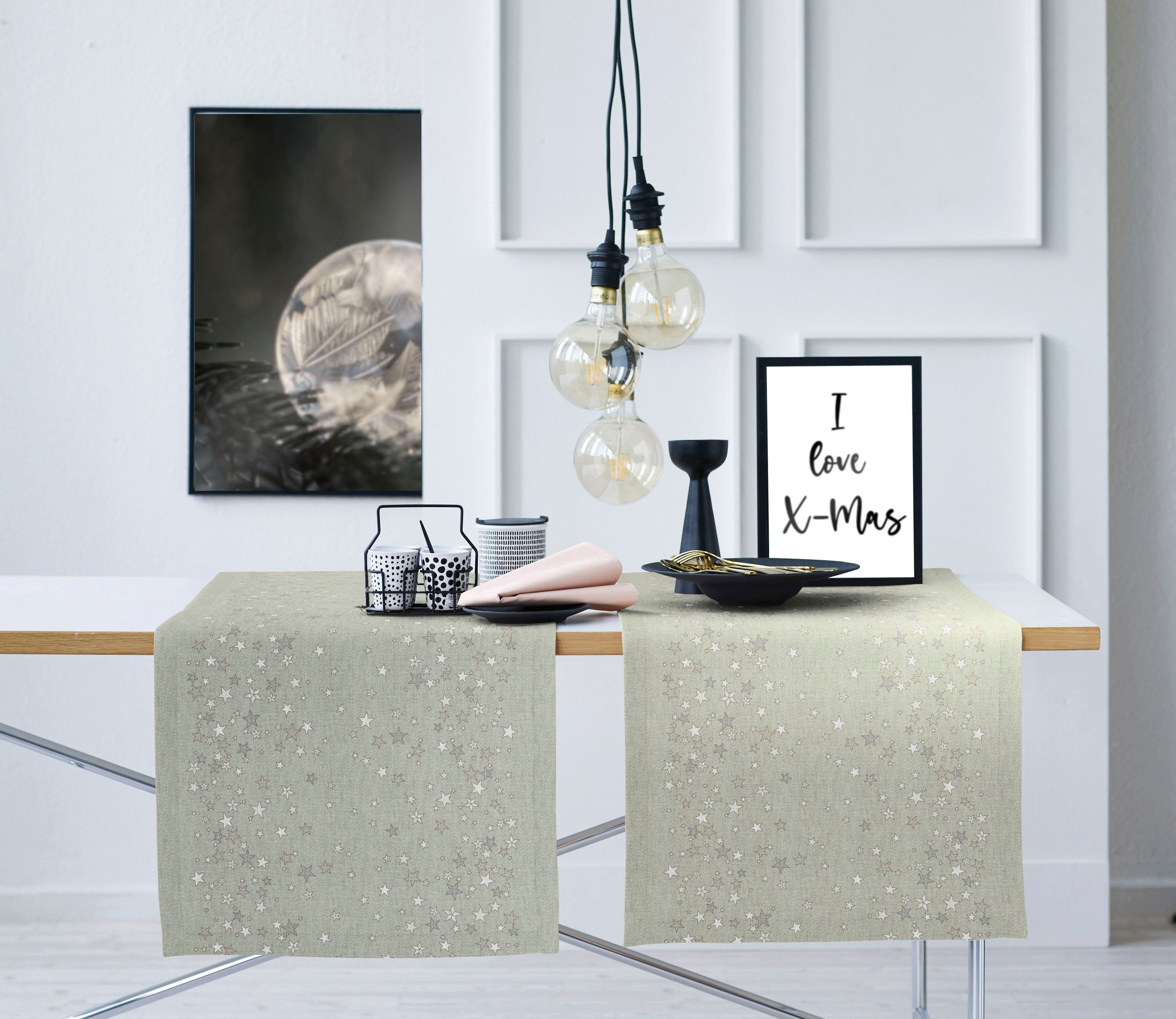 APELT Tafelloper 4709 CHRISTMAS GLAM, kerstdecoratie, kerst (1 stuk)