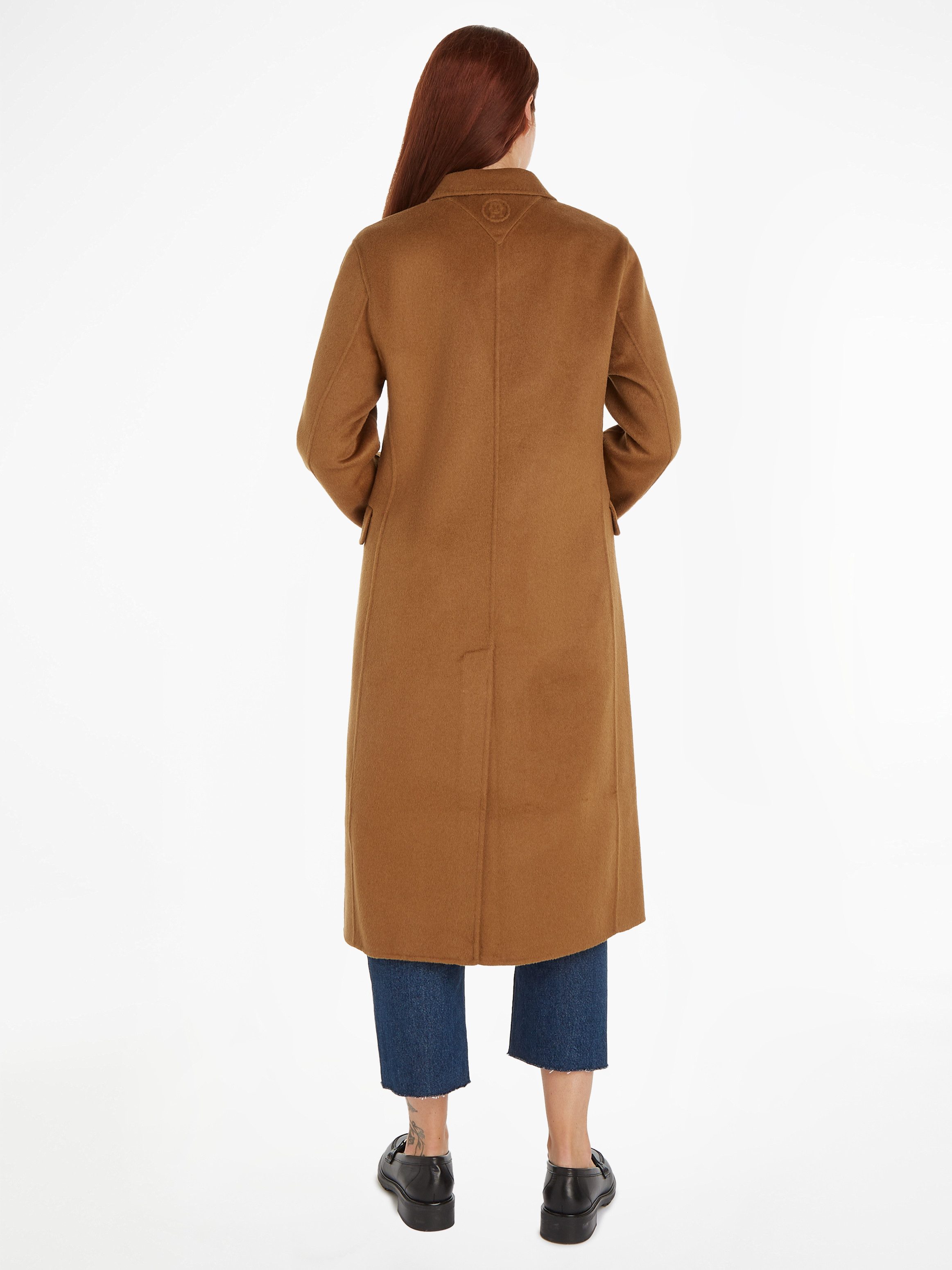 Tommy Hilfiger Winterjas MD DF WOOL BLEND DB COAT met logoborduursel