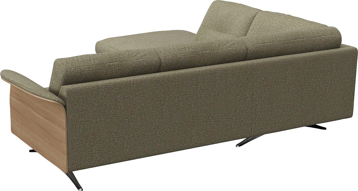 FLEXLUX Hoekbank Glow, super comfortabel door hoogwaardige zitconstructie met binnenvering, L-vorm