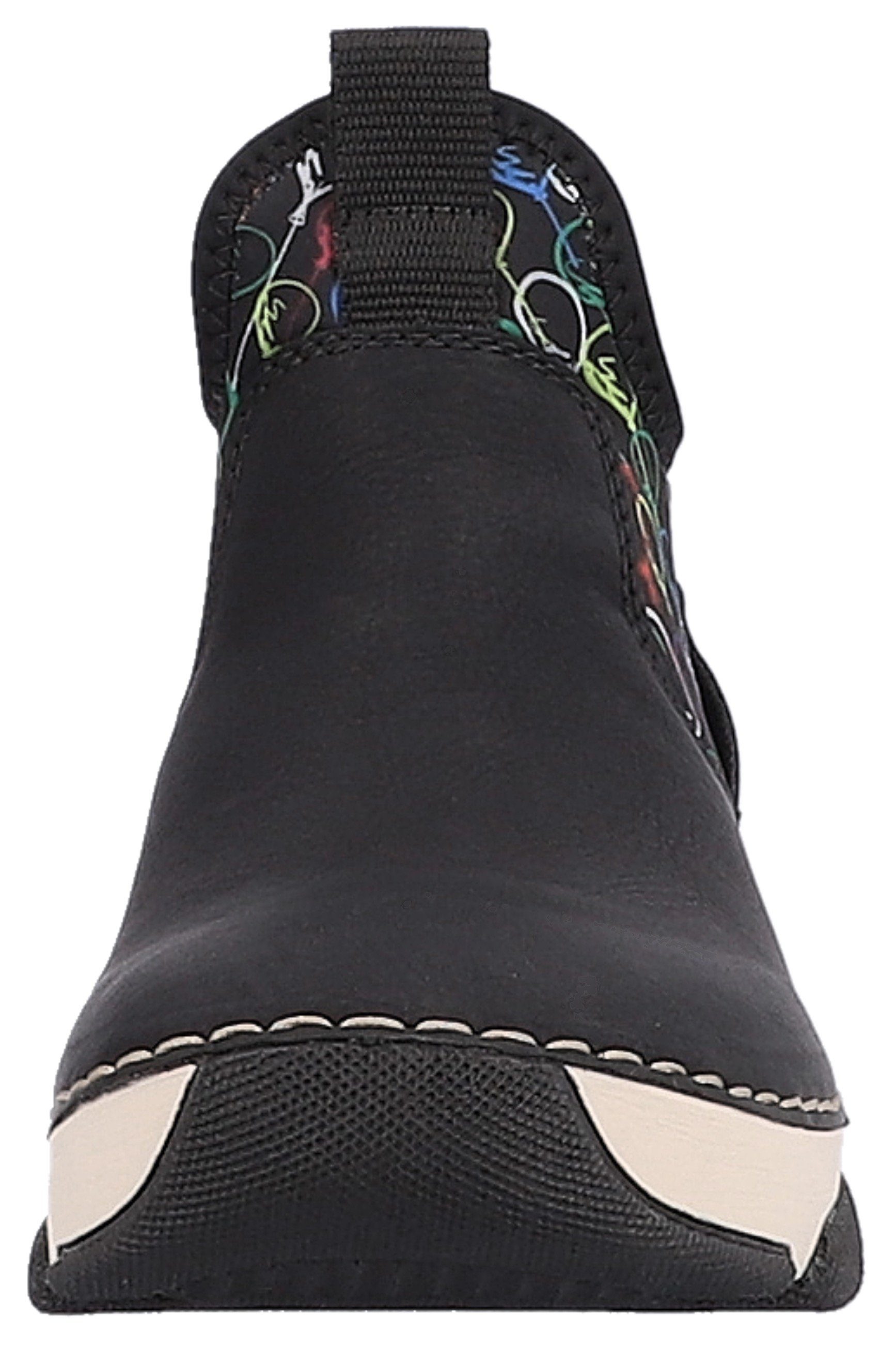 Rieker Boots zonder sluiting met kleurrijke print