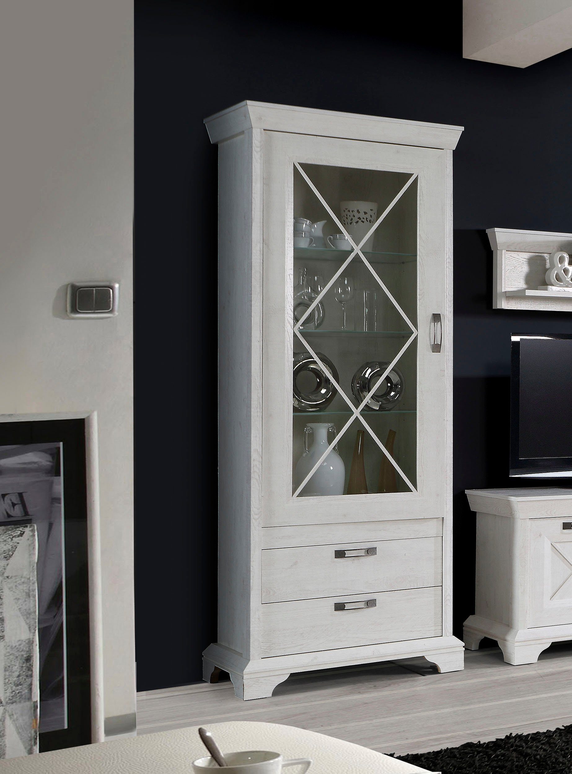FORTE Vitrinekast Kashmir Breedte 78 cm
