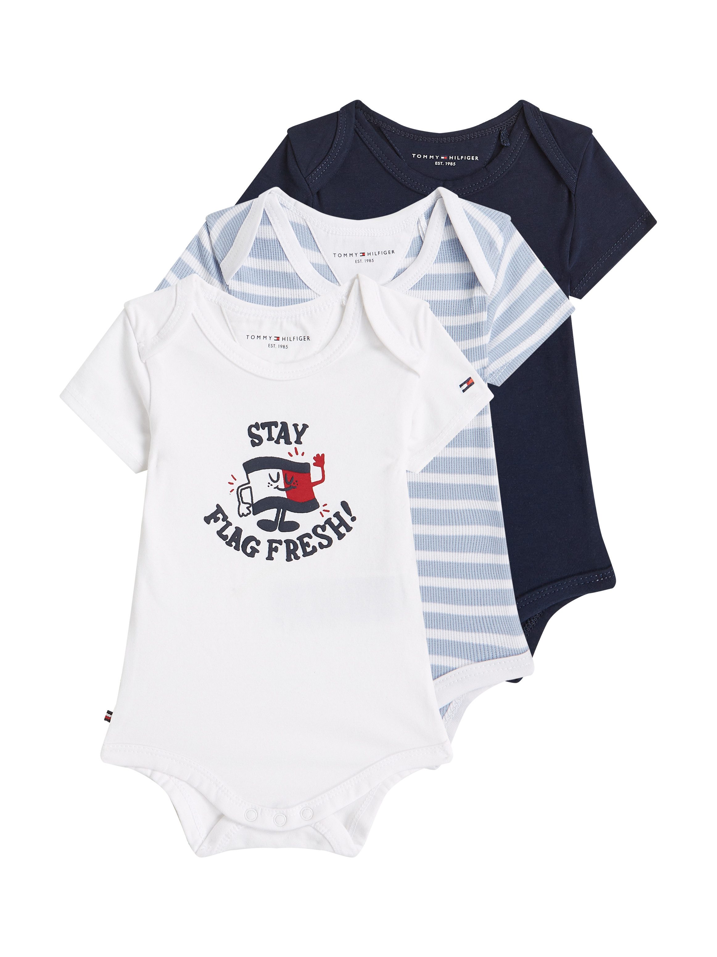 Tommy Hilfiger Body met korte mouwen 3 PACK BODY SS GIFTBOX (3-delig, Set van 3)
