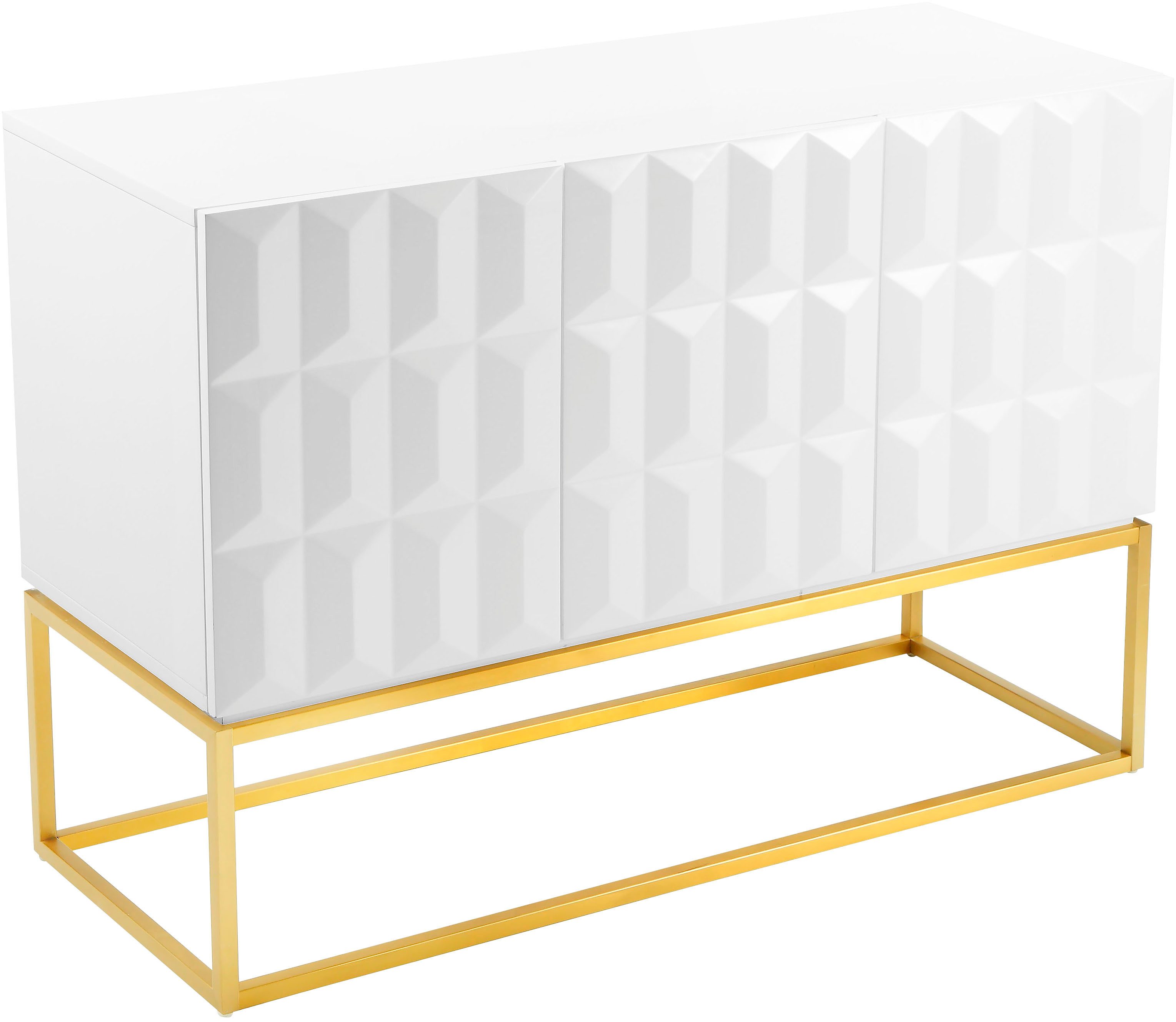 Leonique Dressoir Alais, TOPSELLER!, OTTOs keuze in 3d-look, met veel bergruimte en goudkleurig metalen frame