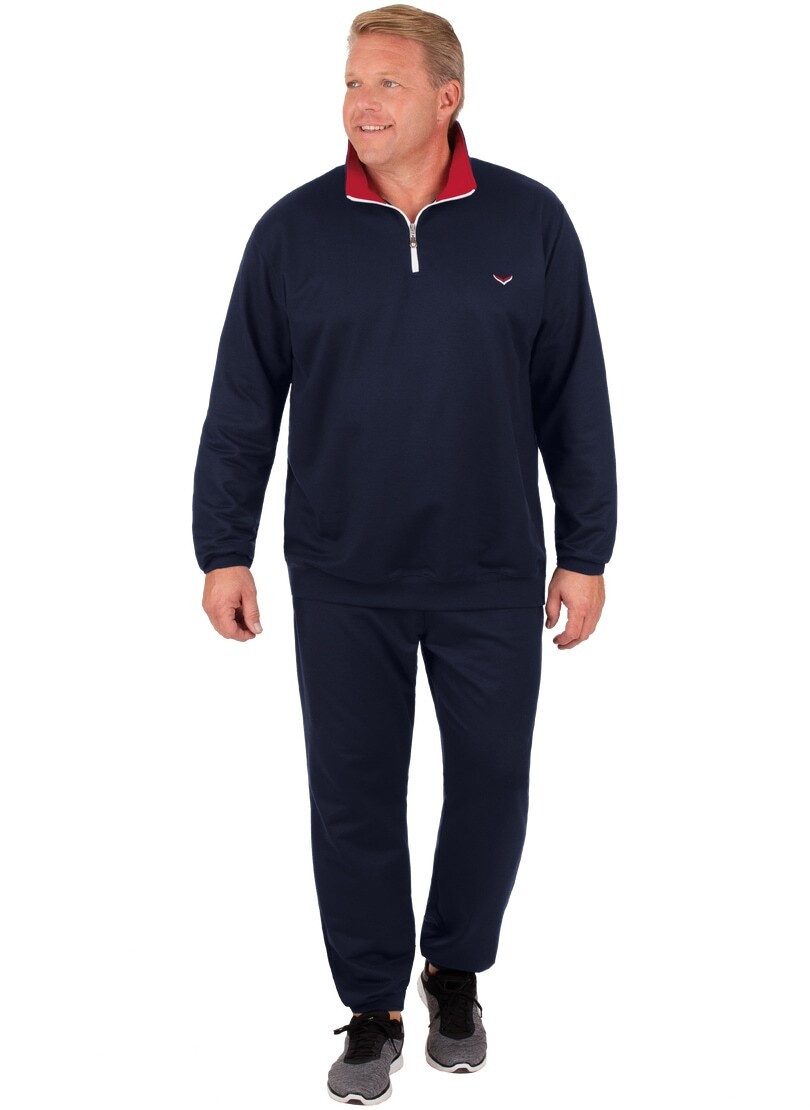 Trigema Vrijetijdscombinatie TRIGEMA heren joggingpak in sweatkwaliteit (2-delig)