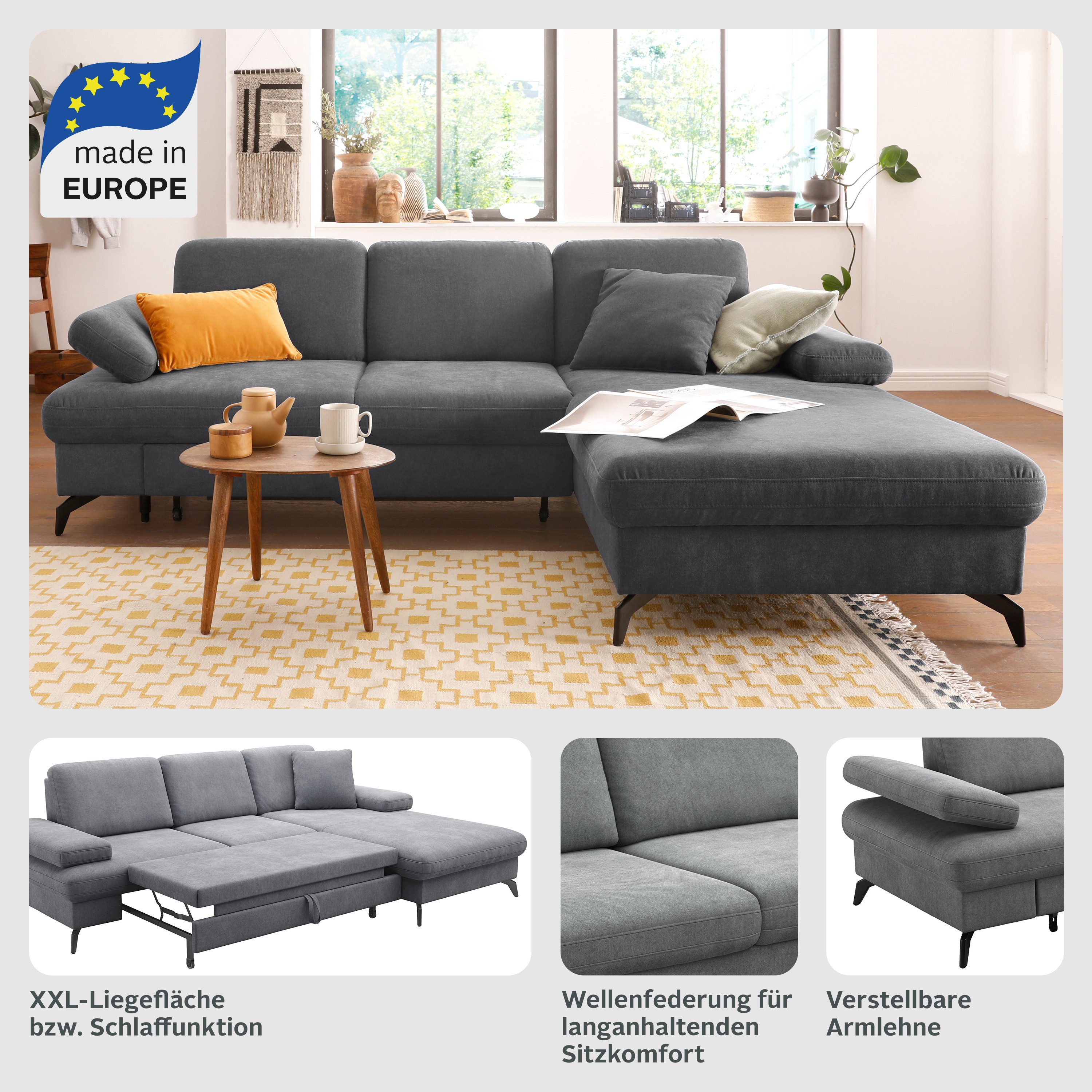 sit&more Hoekbank Morris L-vorm
