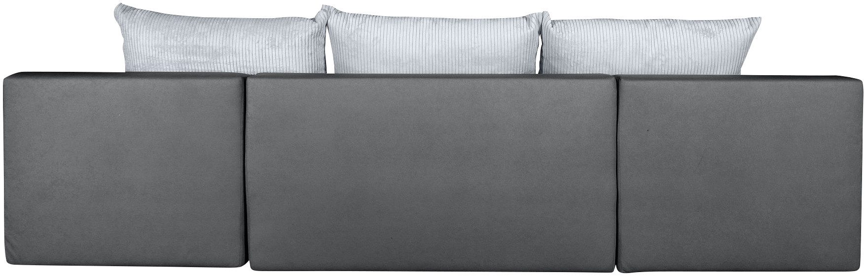 COLLECTION AB Zithoek Josy, U-vorm, slaapbank met bedlade flexibele recamière, breedte: 269cm, inclusief rugkussen, cord