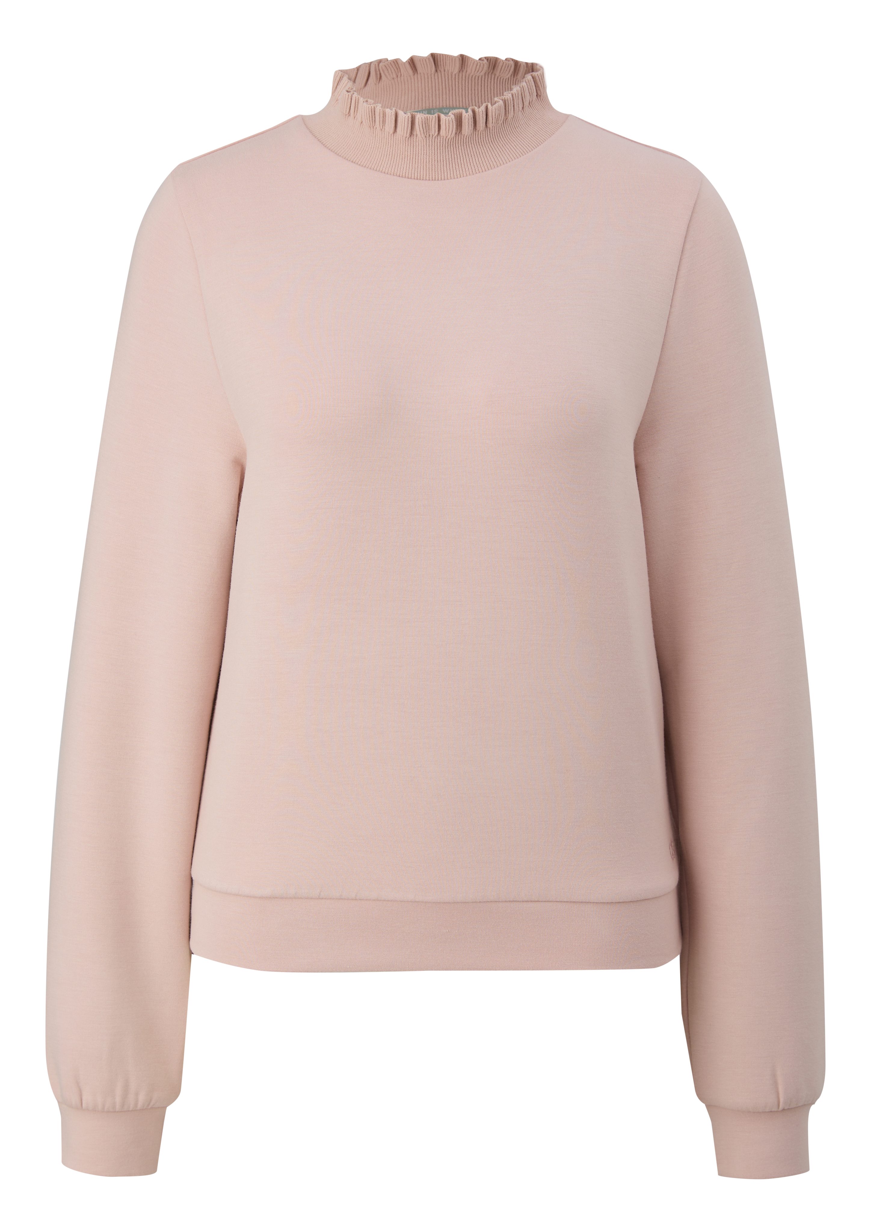 Q S designed by Sweatshirt met gegolfde kraag