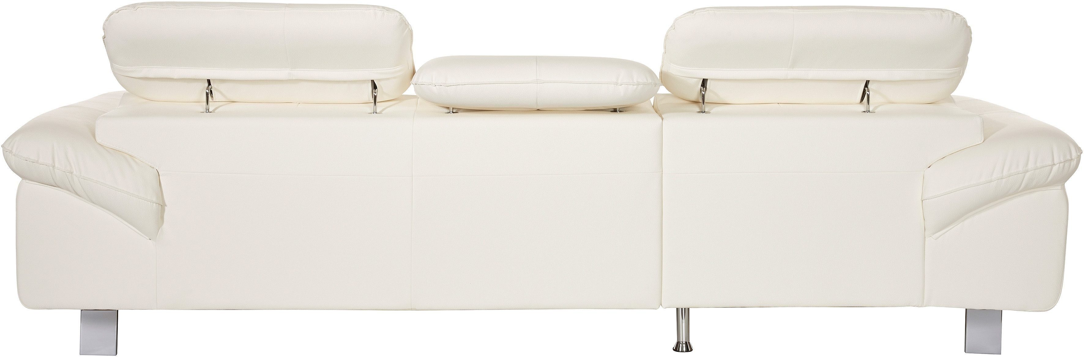 COTTA Zithoek Driver L-vorm Set bestaande uit: hoekbank met hoofdverstelling & hocker (set)