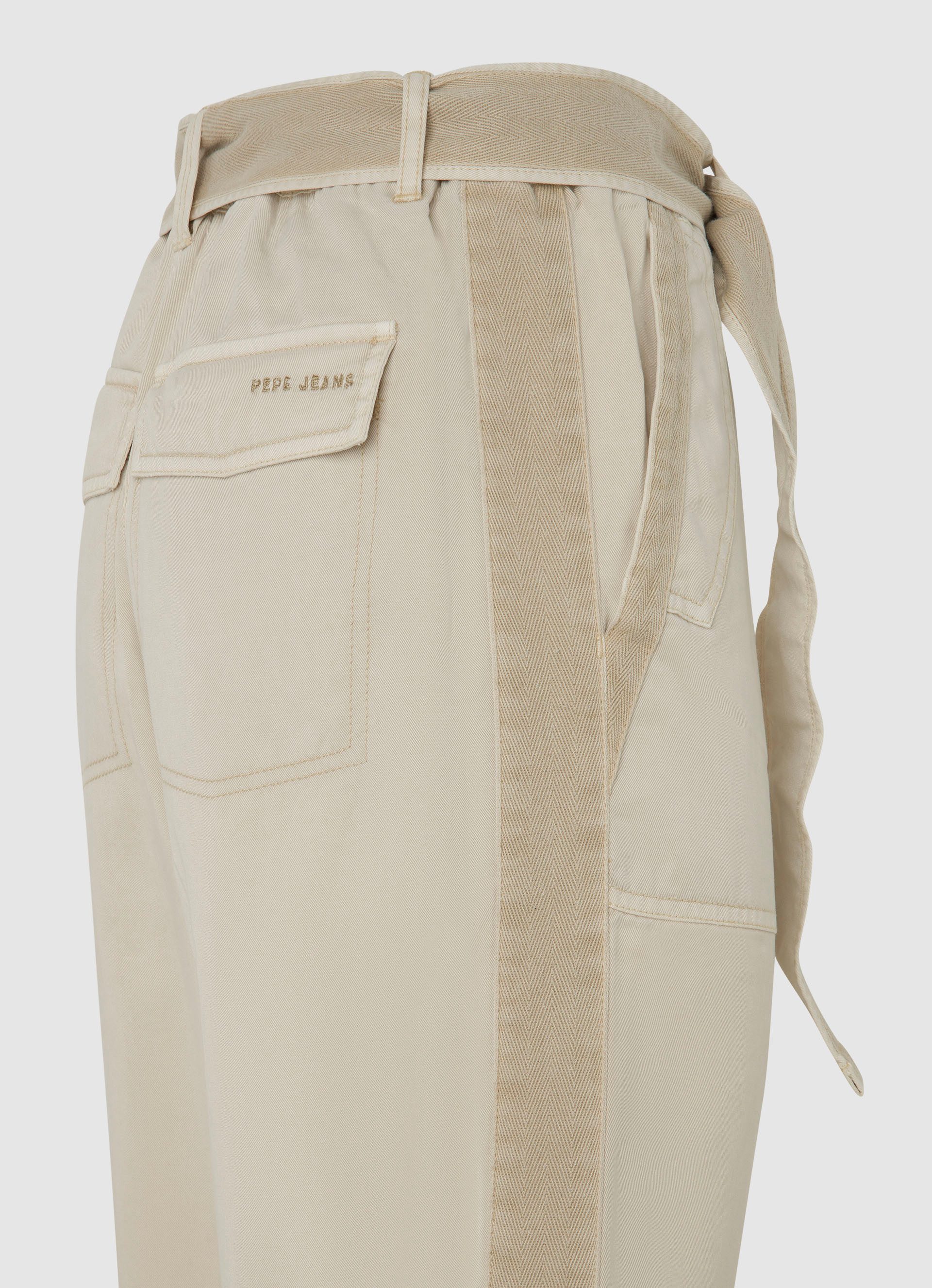 Pepe Jeans Cargobroek Aylin met streepbeleg