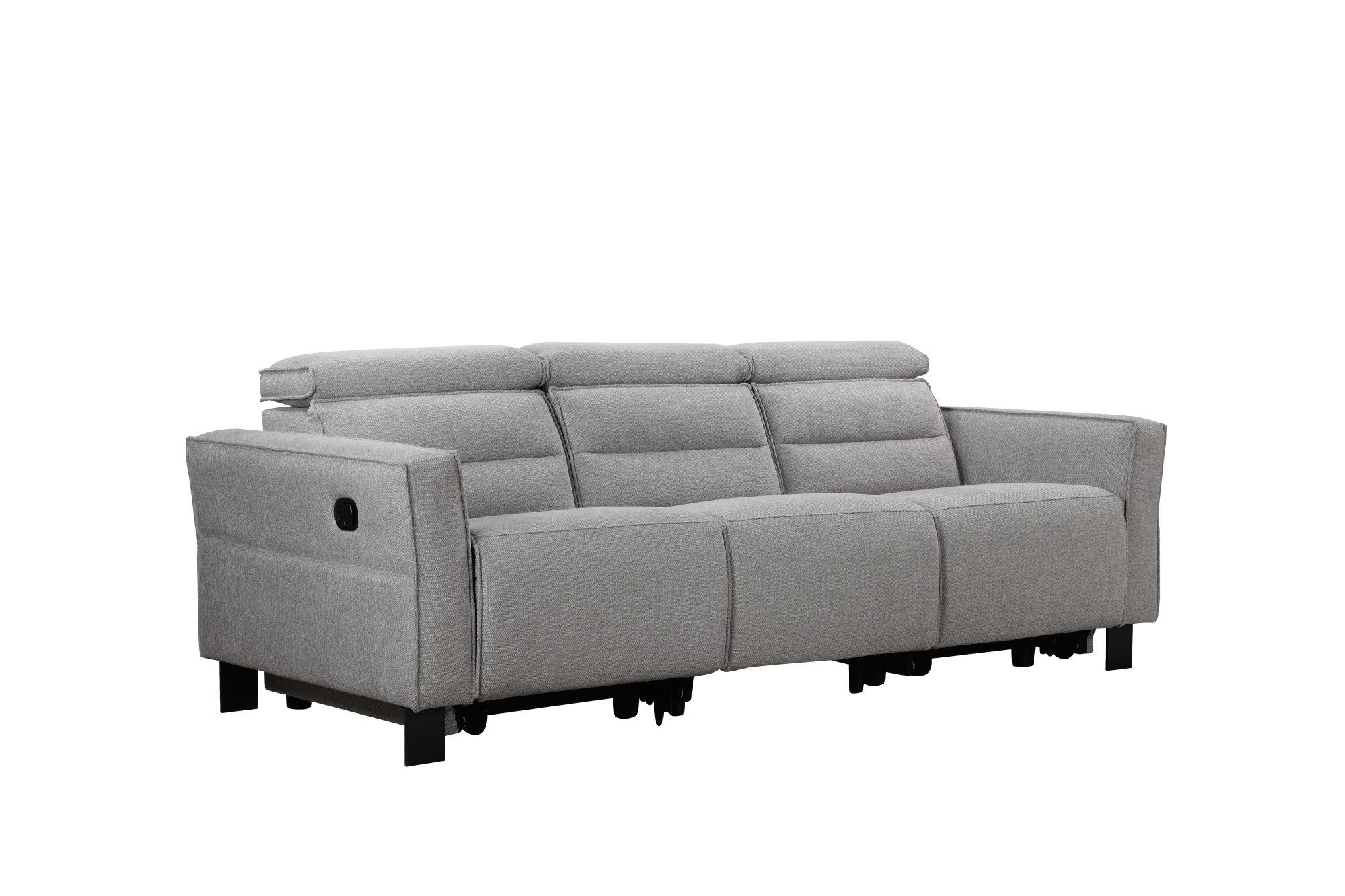 Places of Style 3-zitsbank Carpari, 224 cm, handmatige of elektrische relaxfunctie in 2 zitplaatsen