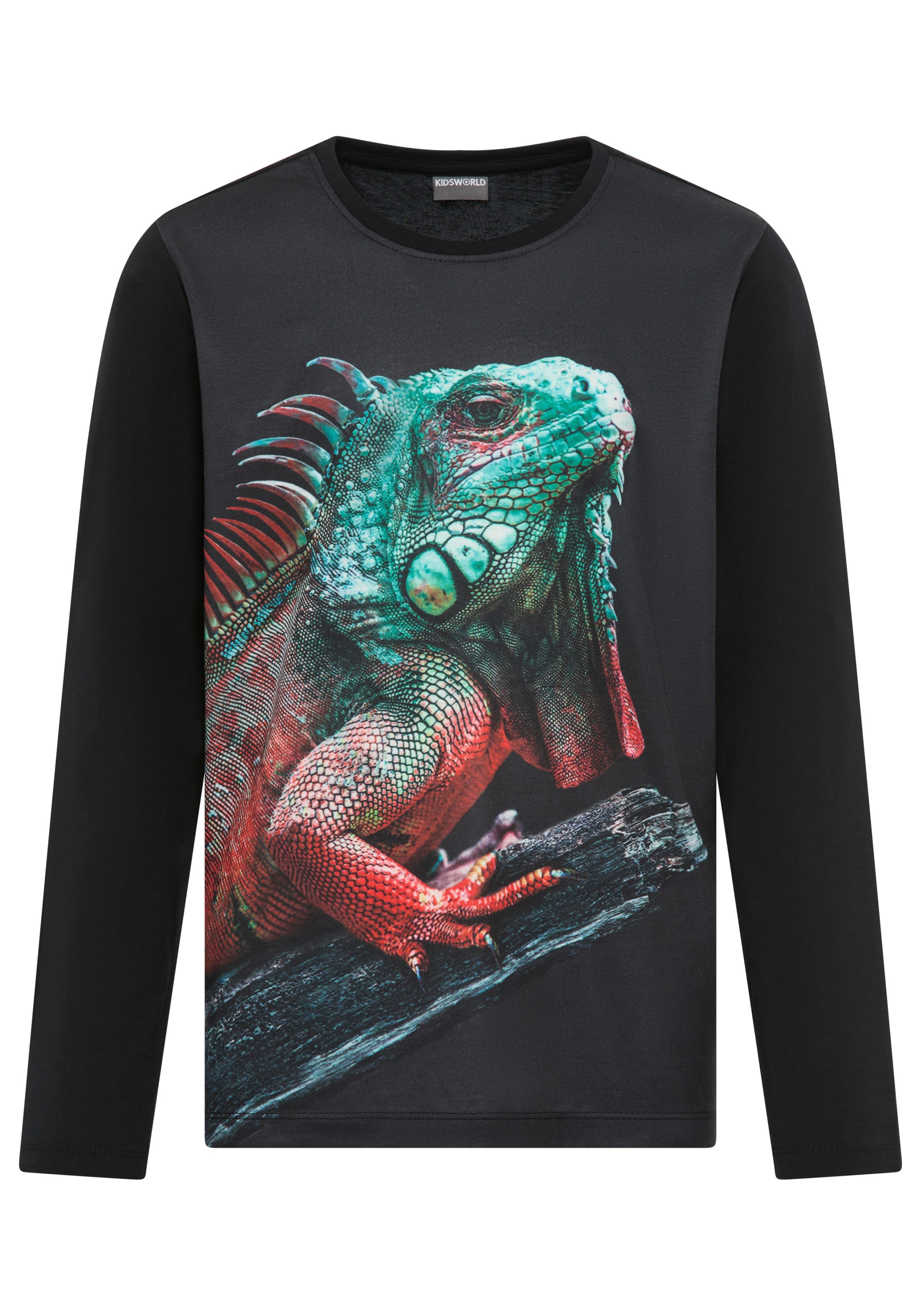 KIDSWORLD Shirt met lange mouwen GECKO, Fotoprint