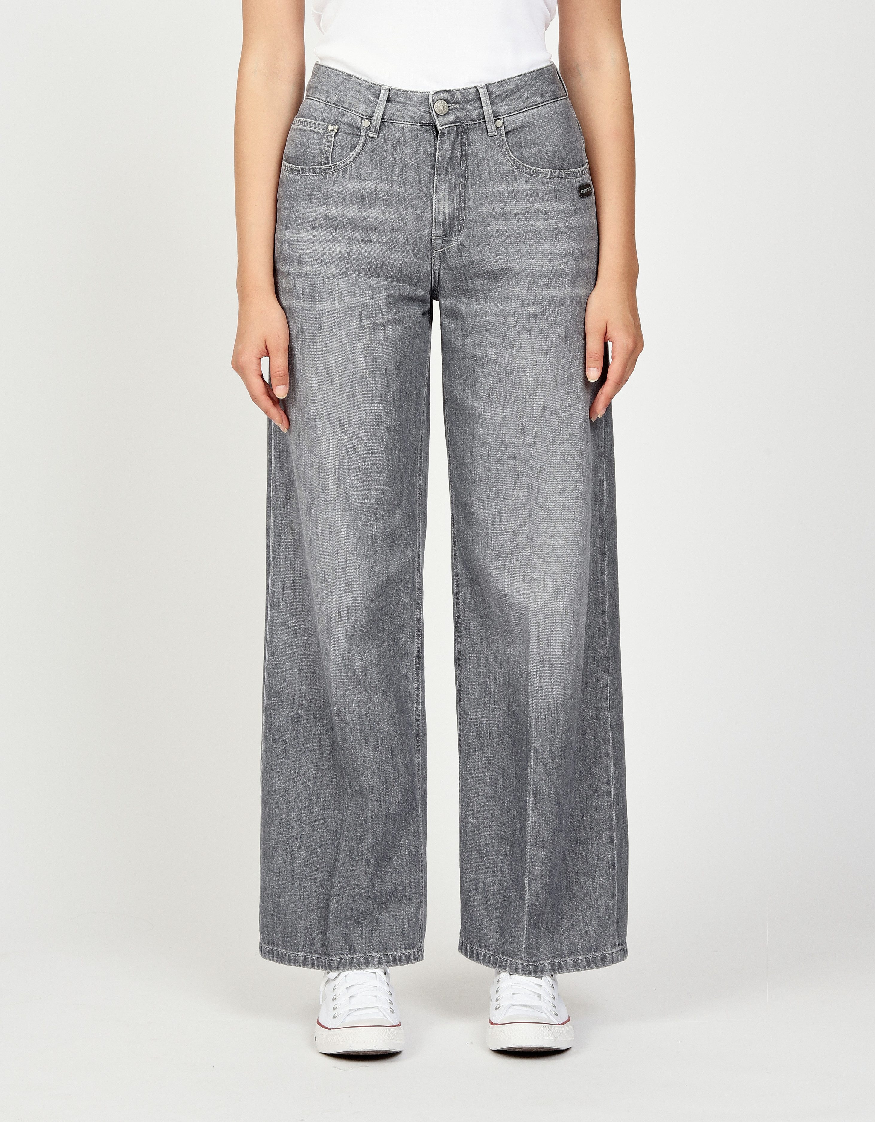 GANG Wijde jeans 94CARLOTTA dames wide leg jeans maat 31 grijs
