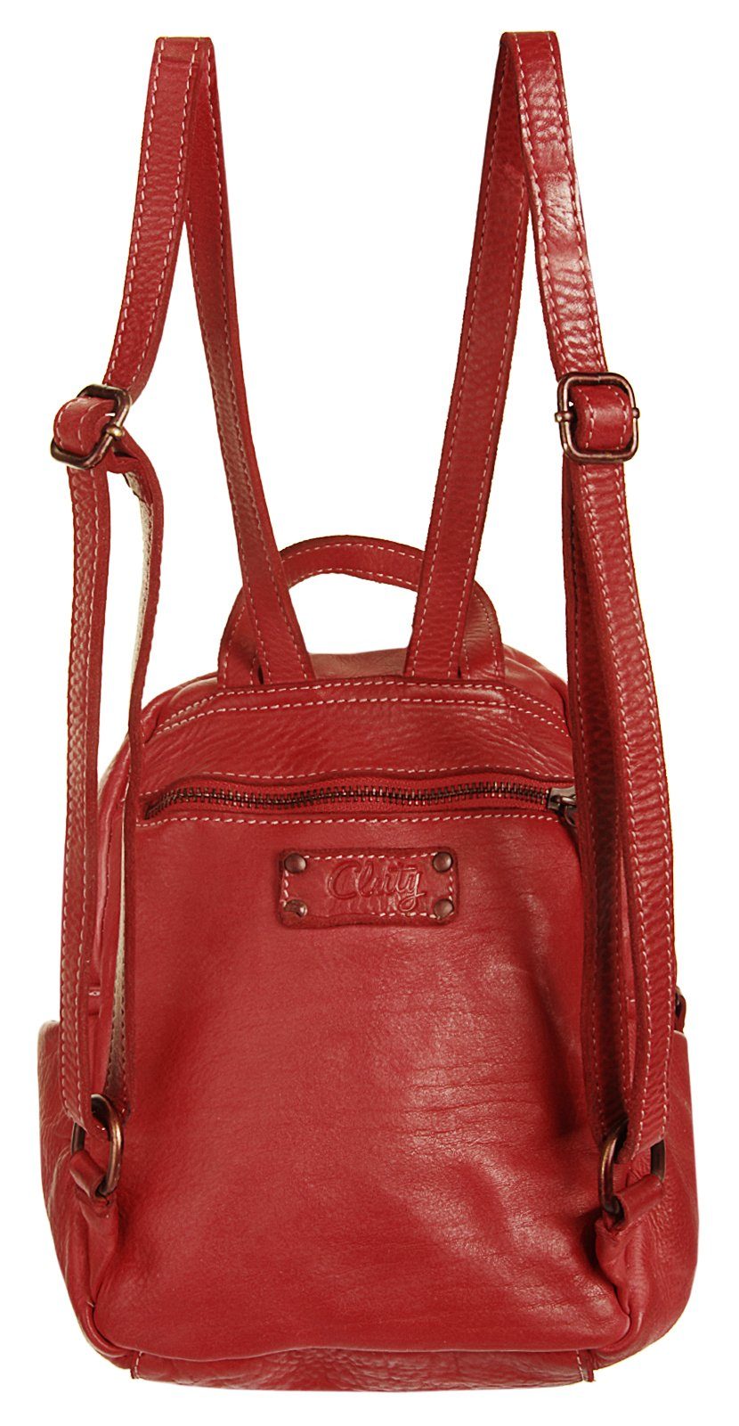 Cluty Rugzak echt leer, made in italy (1)