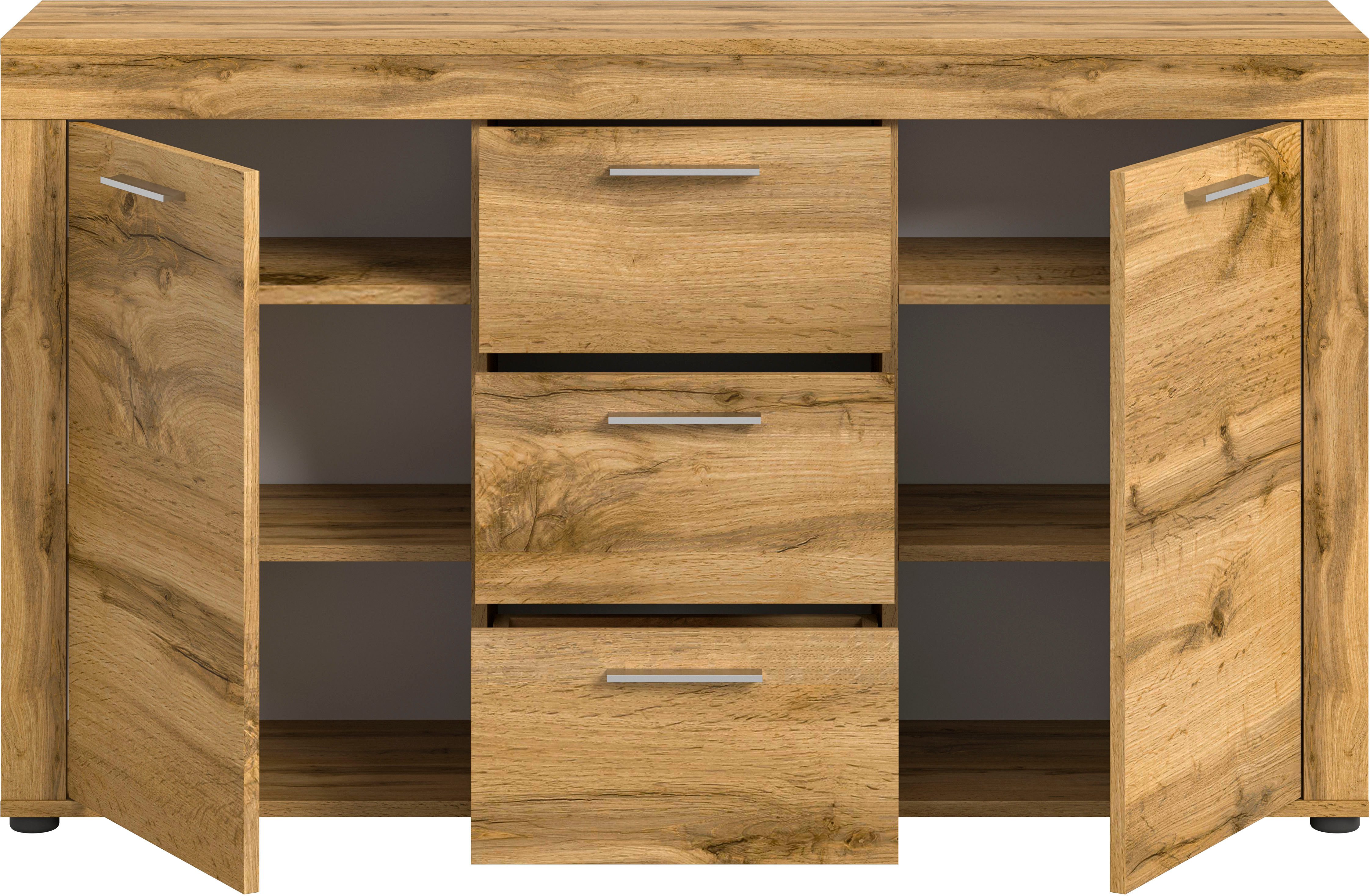 INOSIGN Dressoir Aosta, breedte 125 cm, in verschillende kleuruitvoeringen