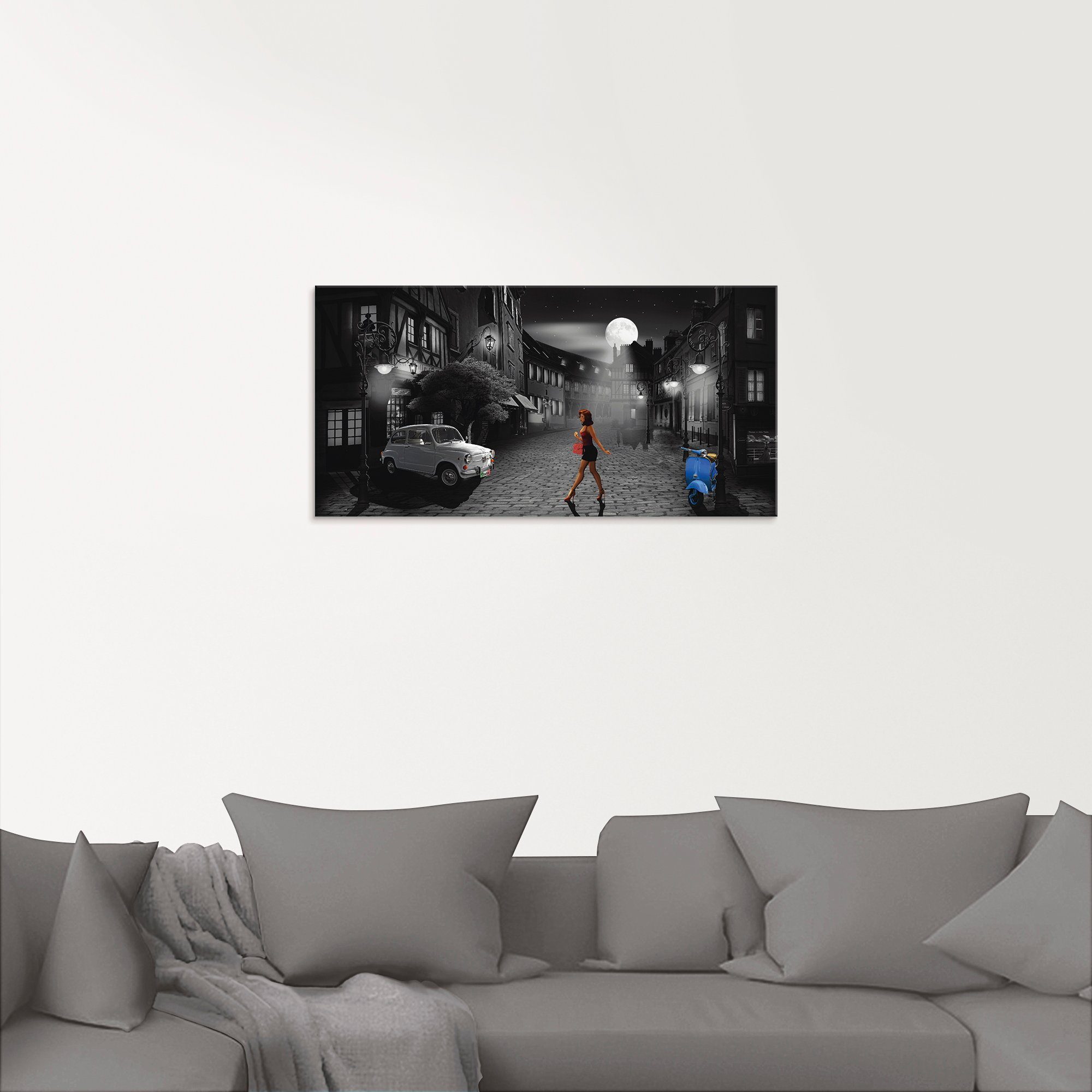 Artland Print op glas Vrije avond in bella Italia