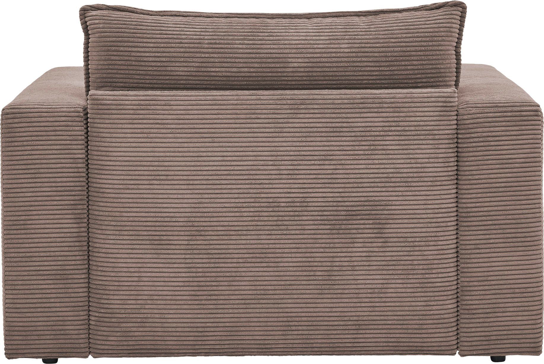 Places of Style Loveseat PIAGGE Hoogwaardige cord, trendy loveseat