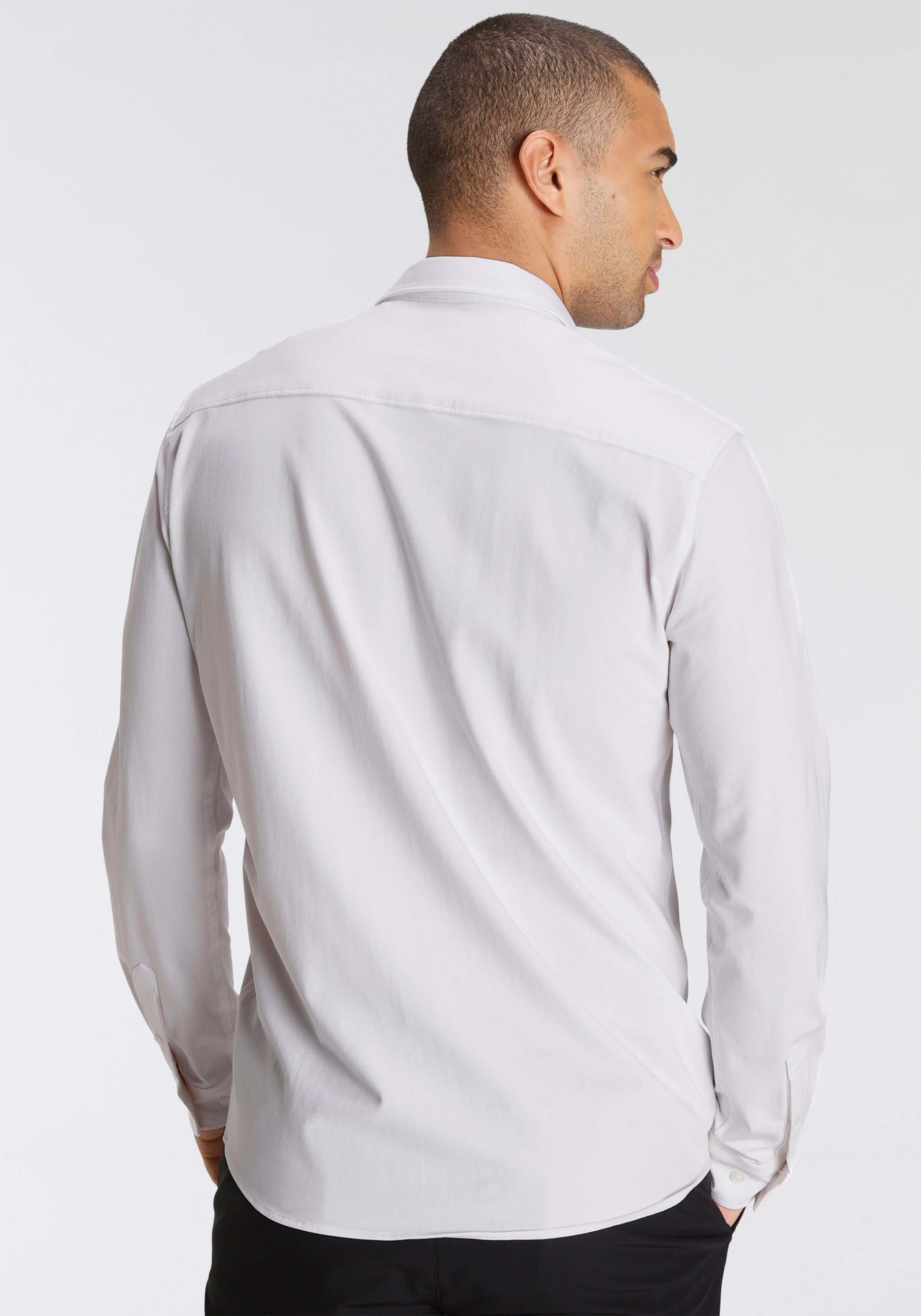 Bruno Banani Overhemd met lange mouwen Jersey shirt comfortabel als een T-shirt