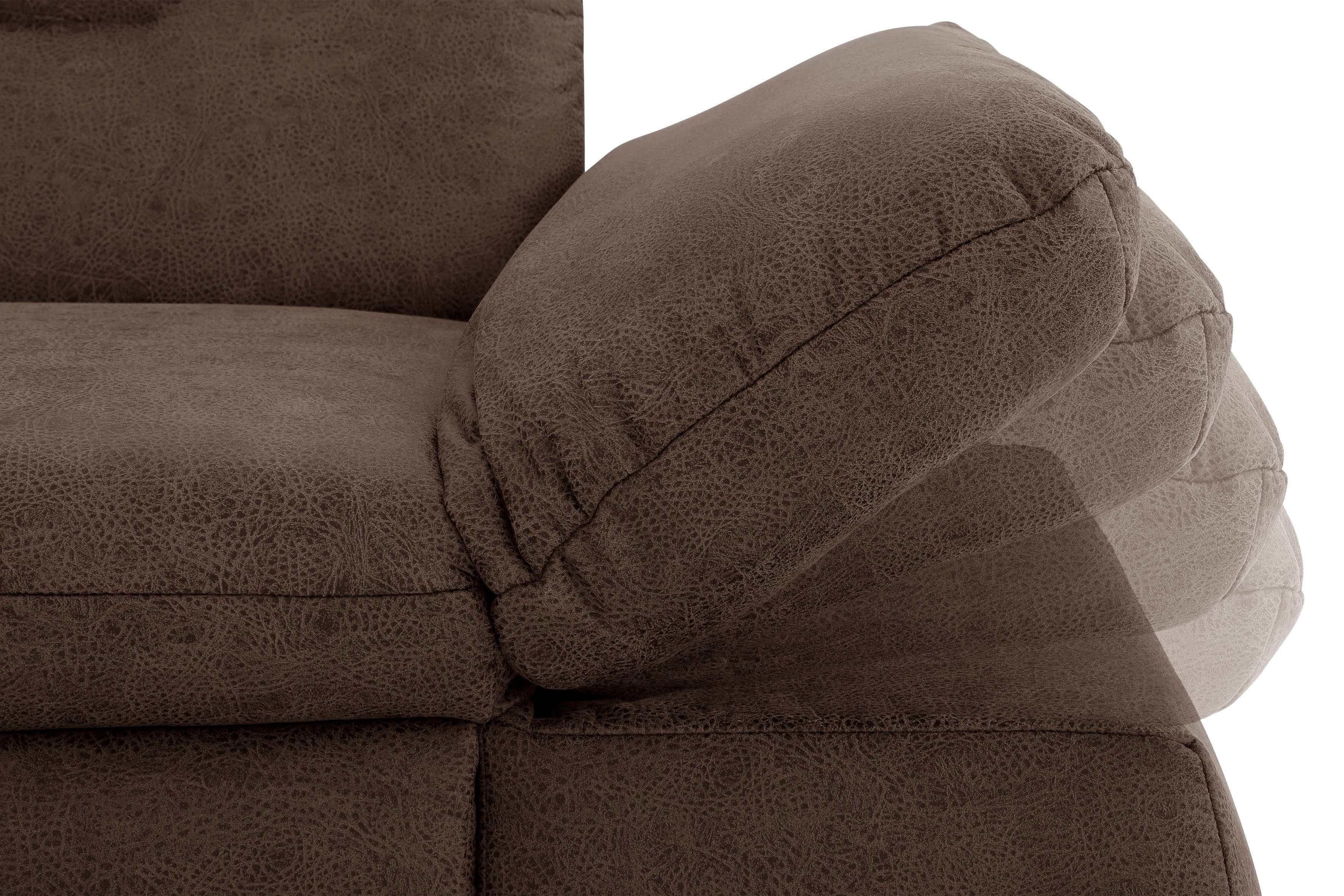 INOSIGN Hoekbank Avesa L-vorm Naar keuze met armleuningverstelling en slaapfunctie, bxdxh: 300x172x80cm