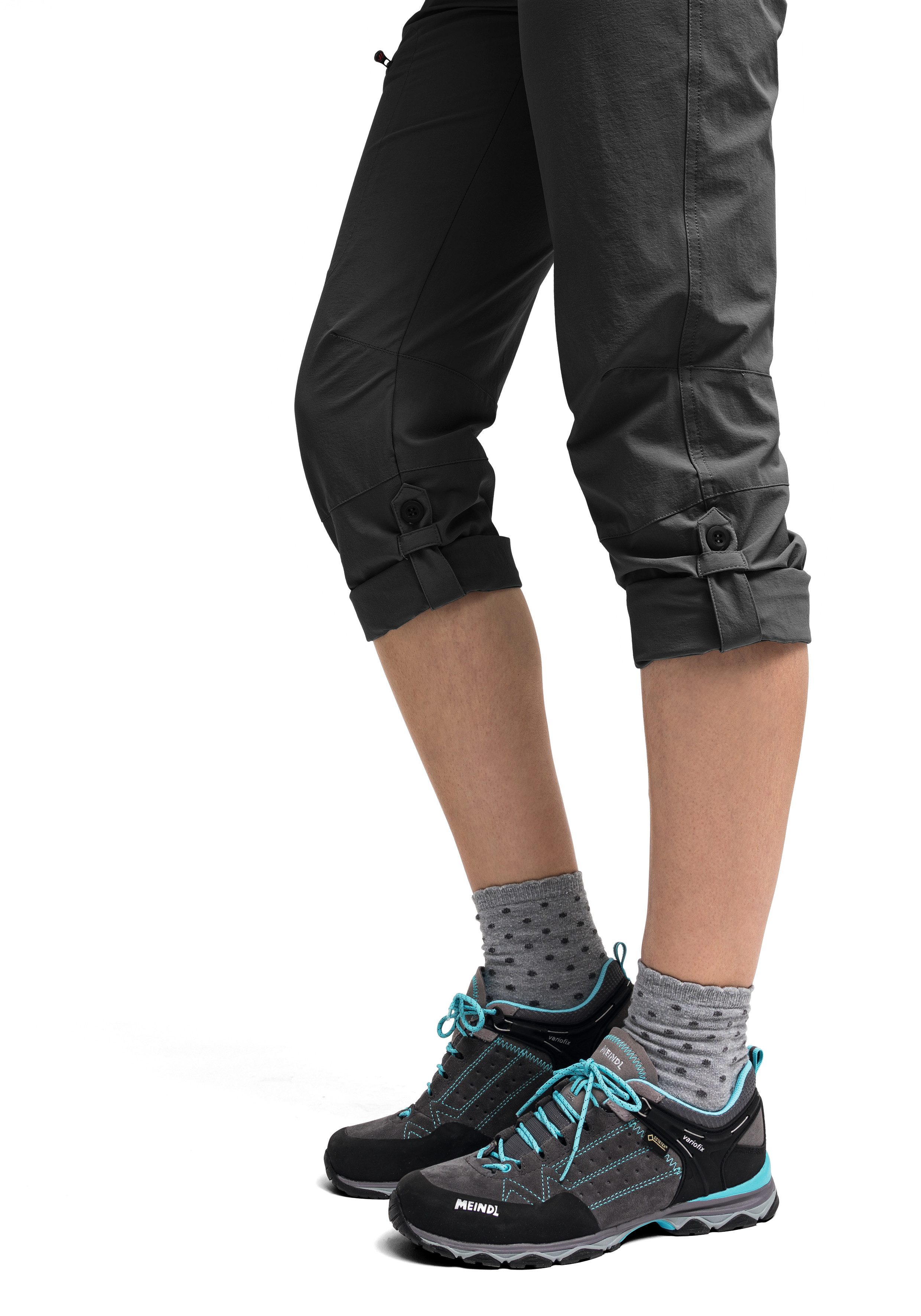 Maier Sports Functionele broek Lulaka Dames wandelbroek, ventilerende outdoorbroek met oprolfunctie
