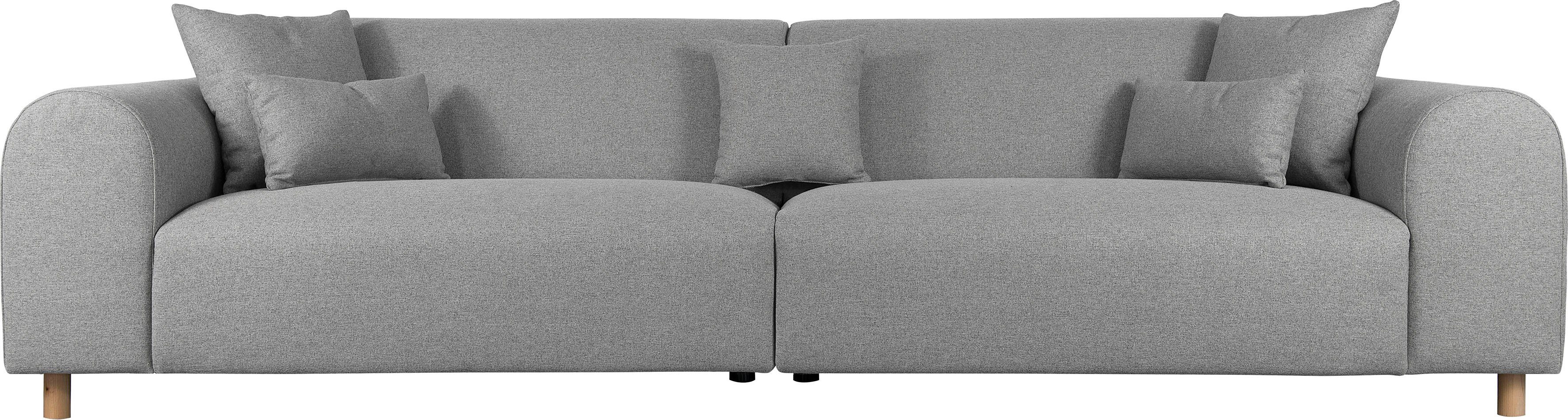andas Megabank Svennis in 2 stofkwaliteiten, bxdxh: 314x98x83 cm grijs, xxl banken