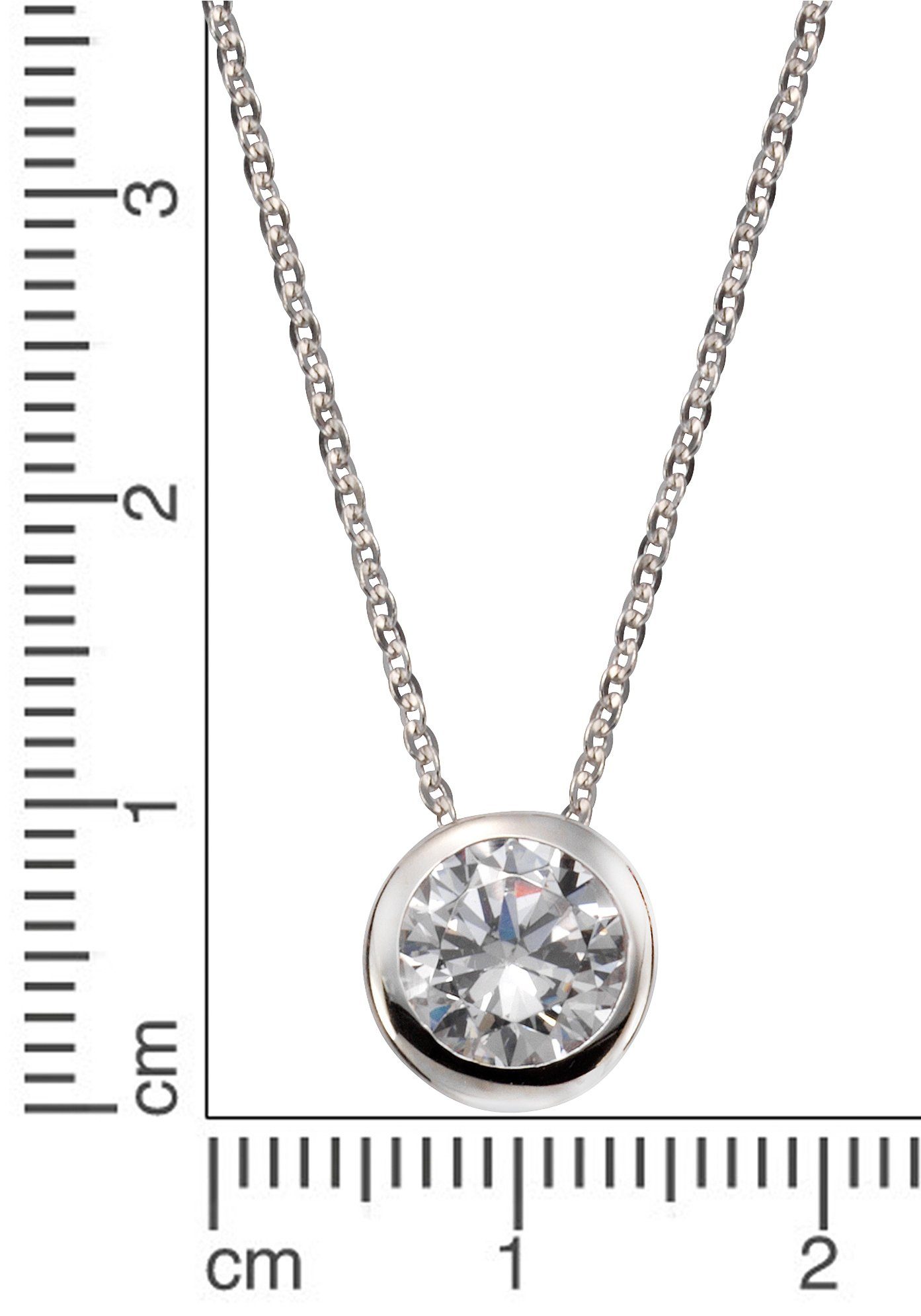 Firetti Ketting met hanger Sieraad cadeau zilver 925 halssieraad halsketting ankerketting solitair