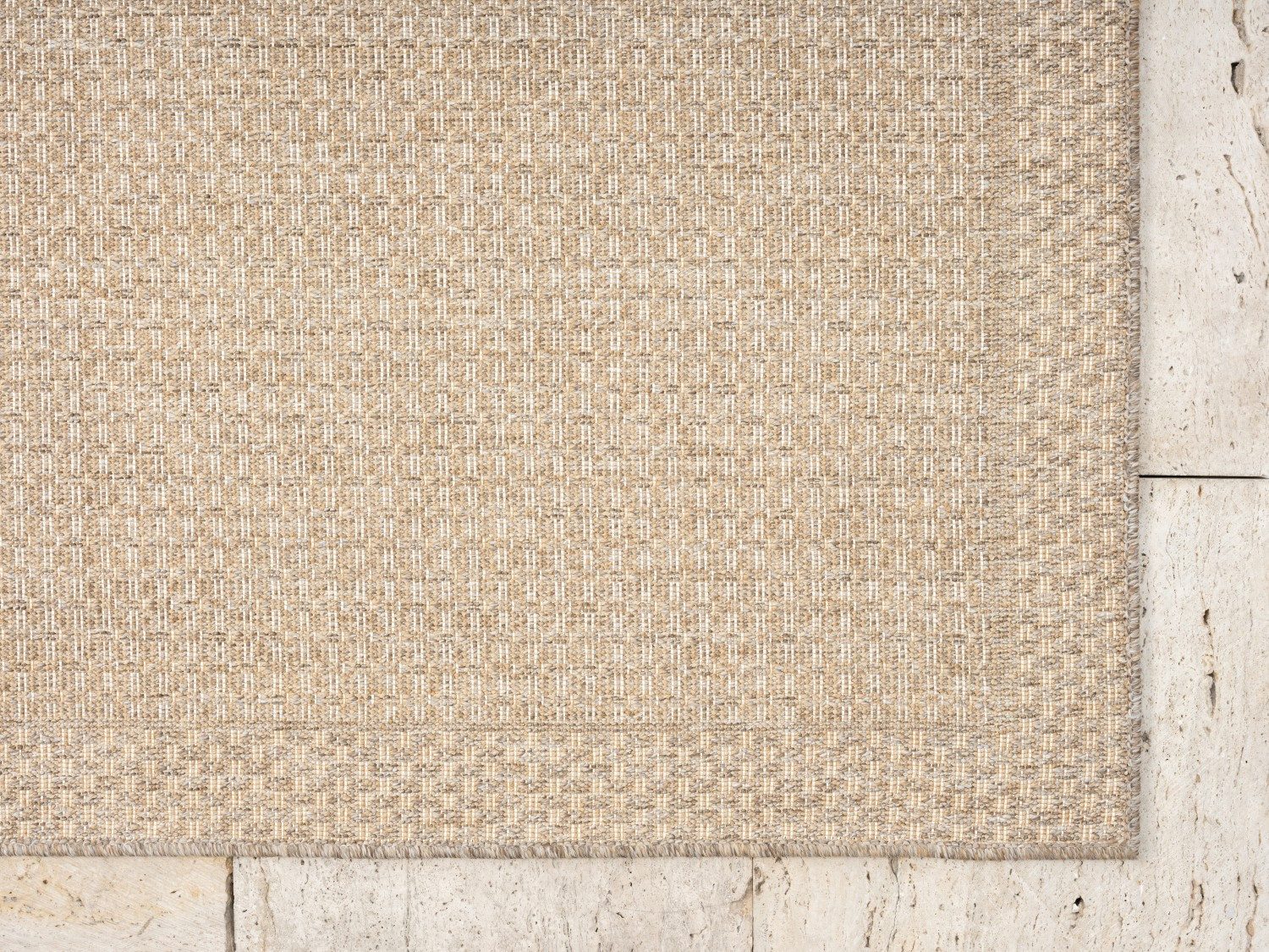 Myflair Möbel & Accessoires Vloerkleed Natura voorraadopruiming Uni-kleuren, met rand, geschikt voor buiten, balkon, terras