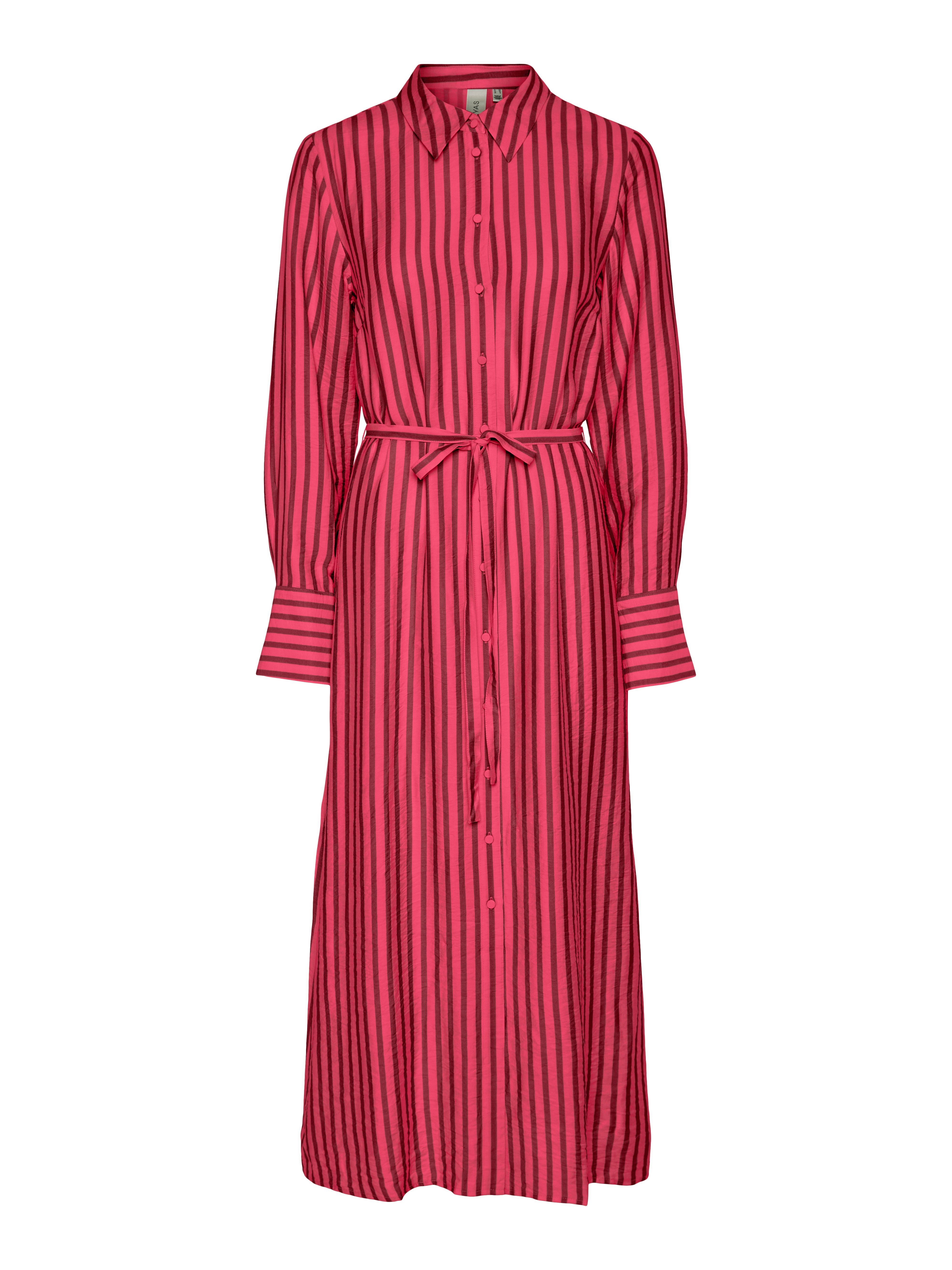 Y.A.S Jurk met overhemdkraag YASKAYA LS LONG SHIRT DRESS S. NOOS