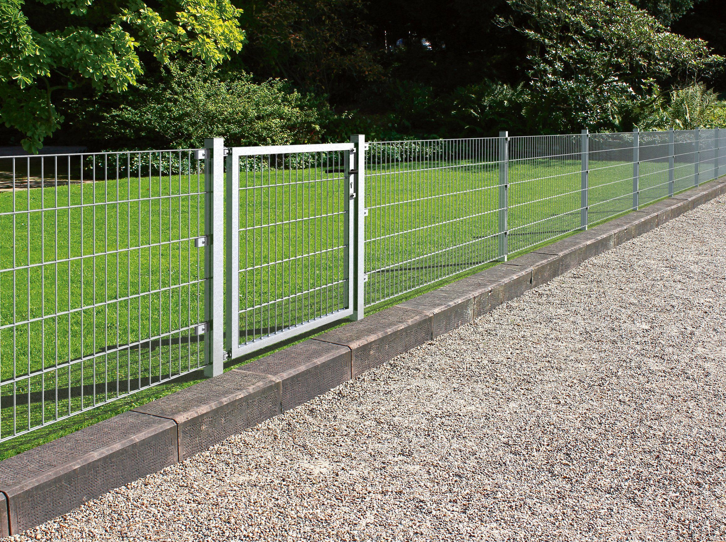GAH Alberts Dubbelstaafmat hekwerk Basisset Hoogte: 80 - 160 cm, totale lengte: 4 - 30 m, voor plaatsing in beton (set)
