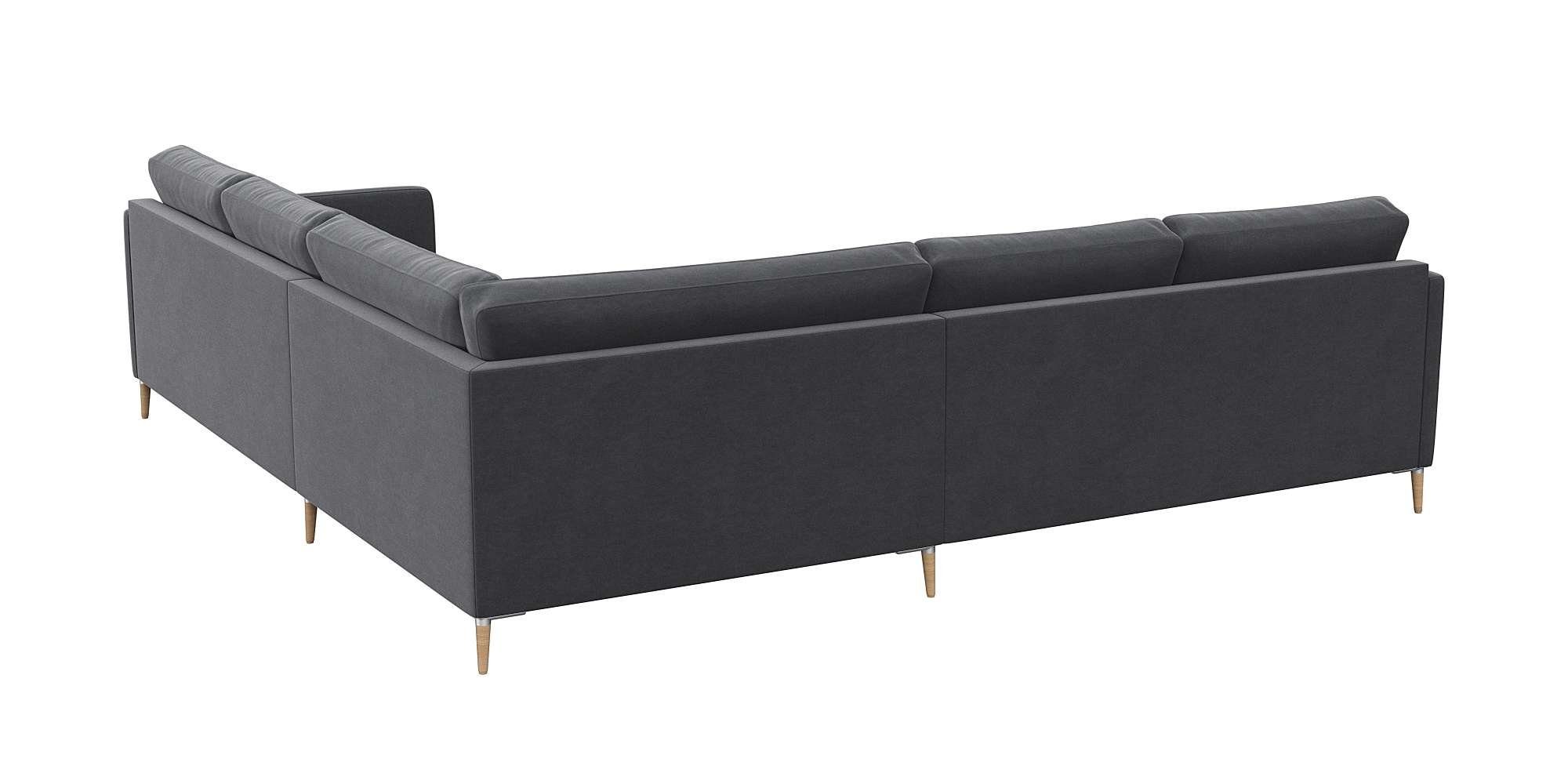 FLEXLUX Hoekbank Fiore, gelijkbenig, comfortabel door hoogwaardige zitconstructie