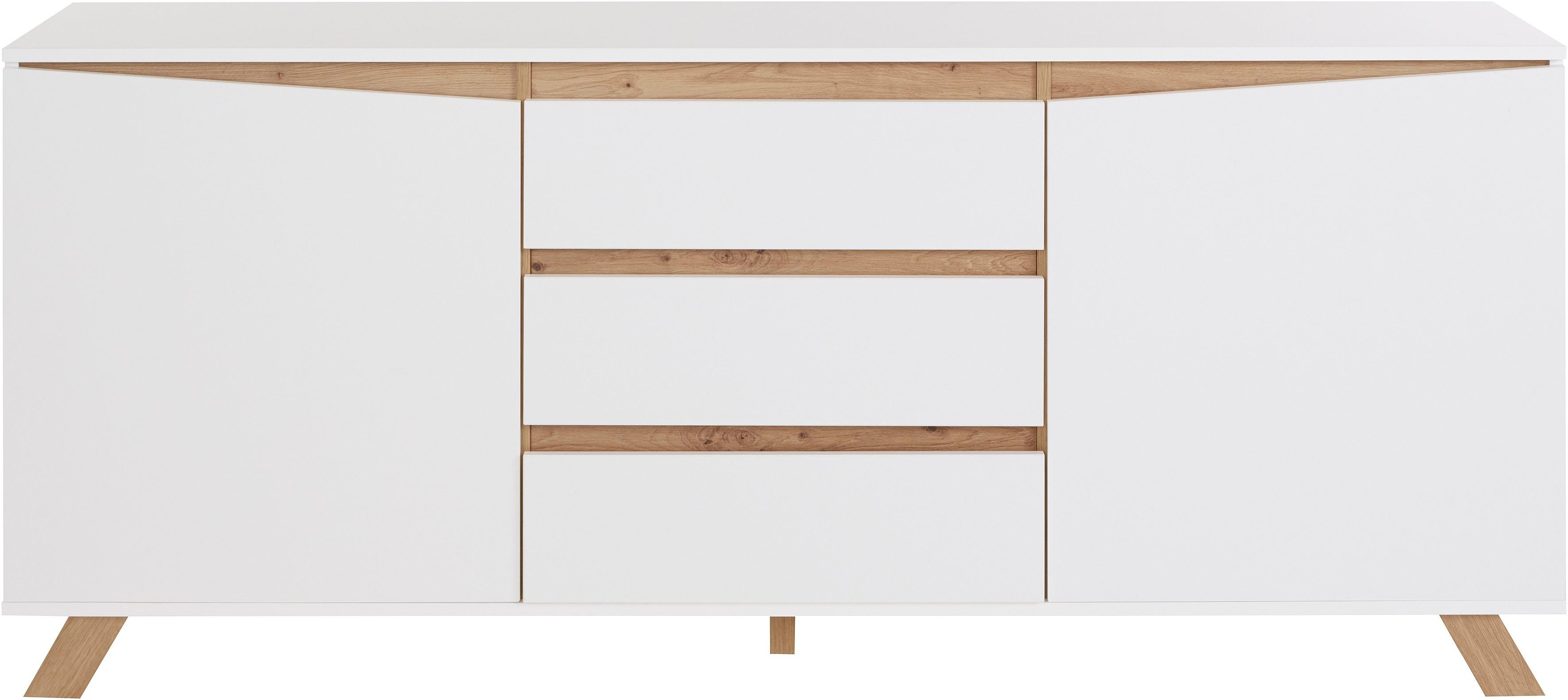 Homexperts Dressoir Vicky , breedte 160 cm of 180 cm, in matwit