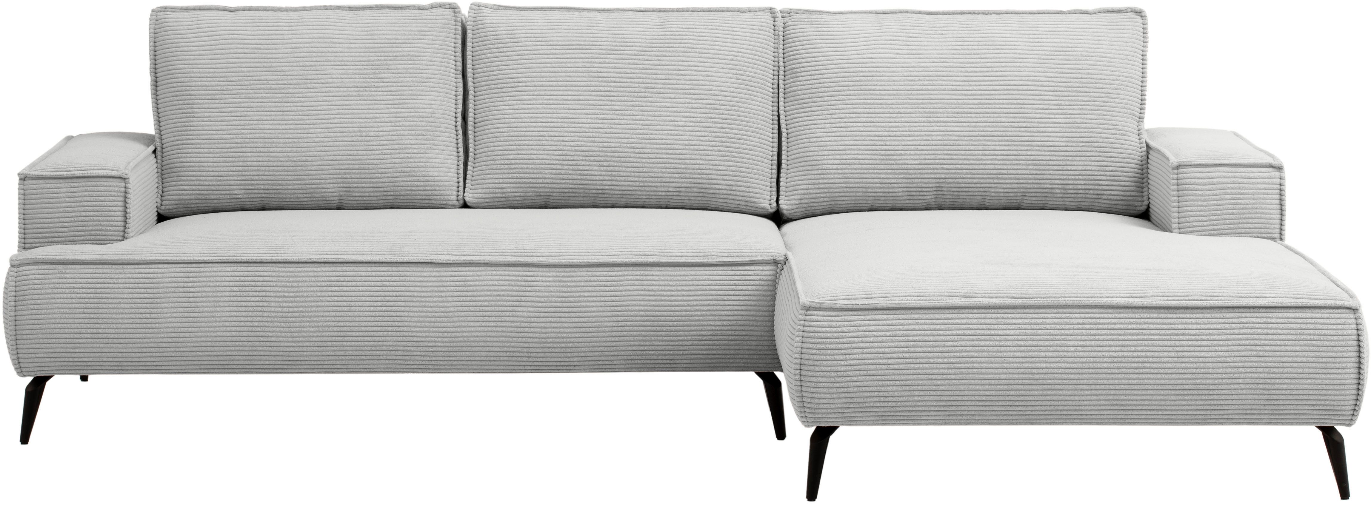 andas Zithoek TVINNU, Polsterecke L-Form, Schlaffunktion, met Hocker (set, 2-delig)