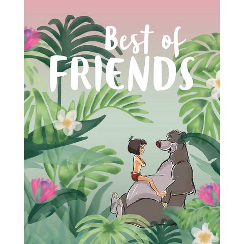 Komar wanddecoratie Jungle Book Best of Friends, zonder lijst