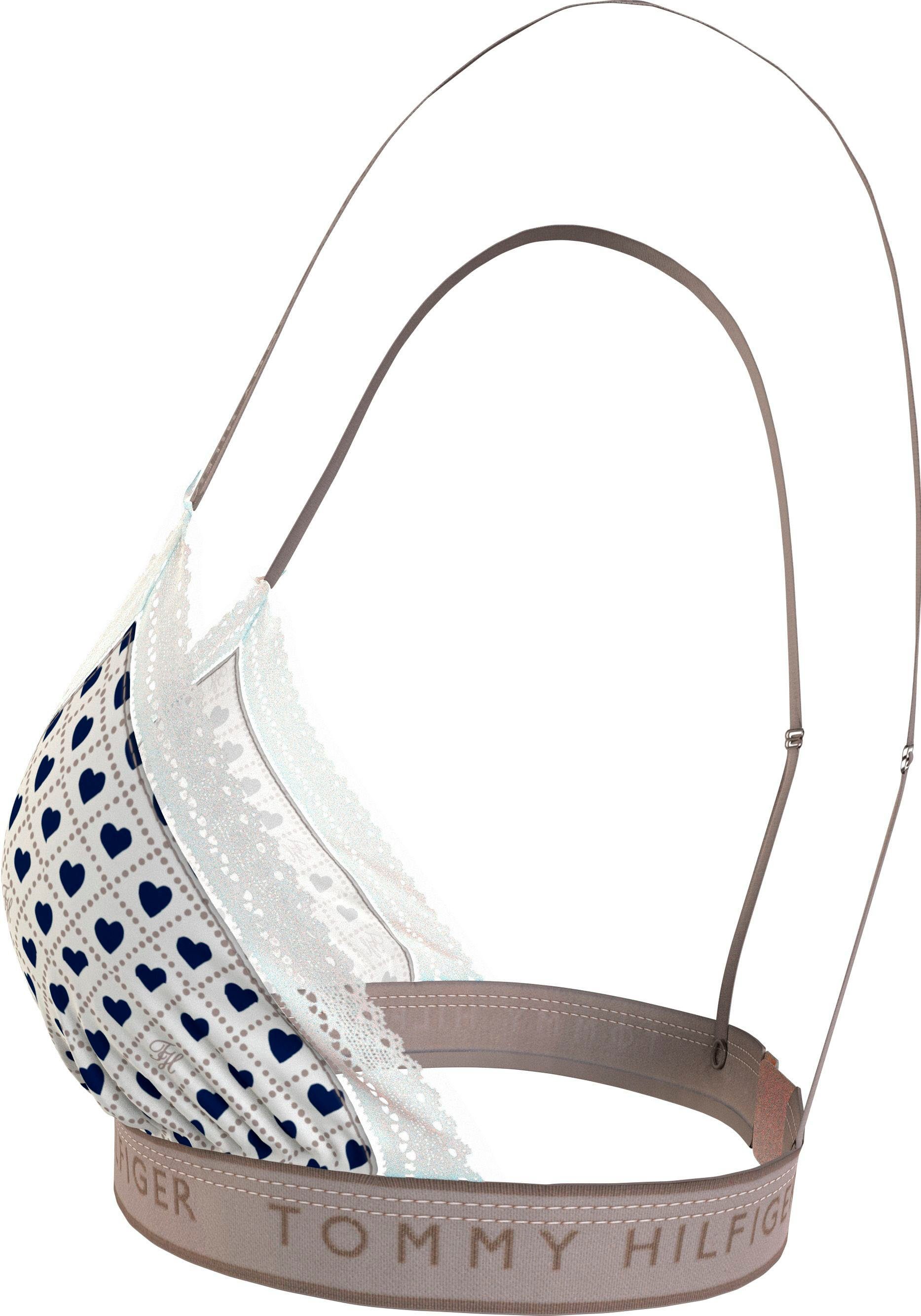 Tommy Hilfiger Underwear Bralette-bh TRIANGLE PRINT met modieuze tailleband met logo