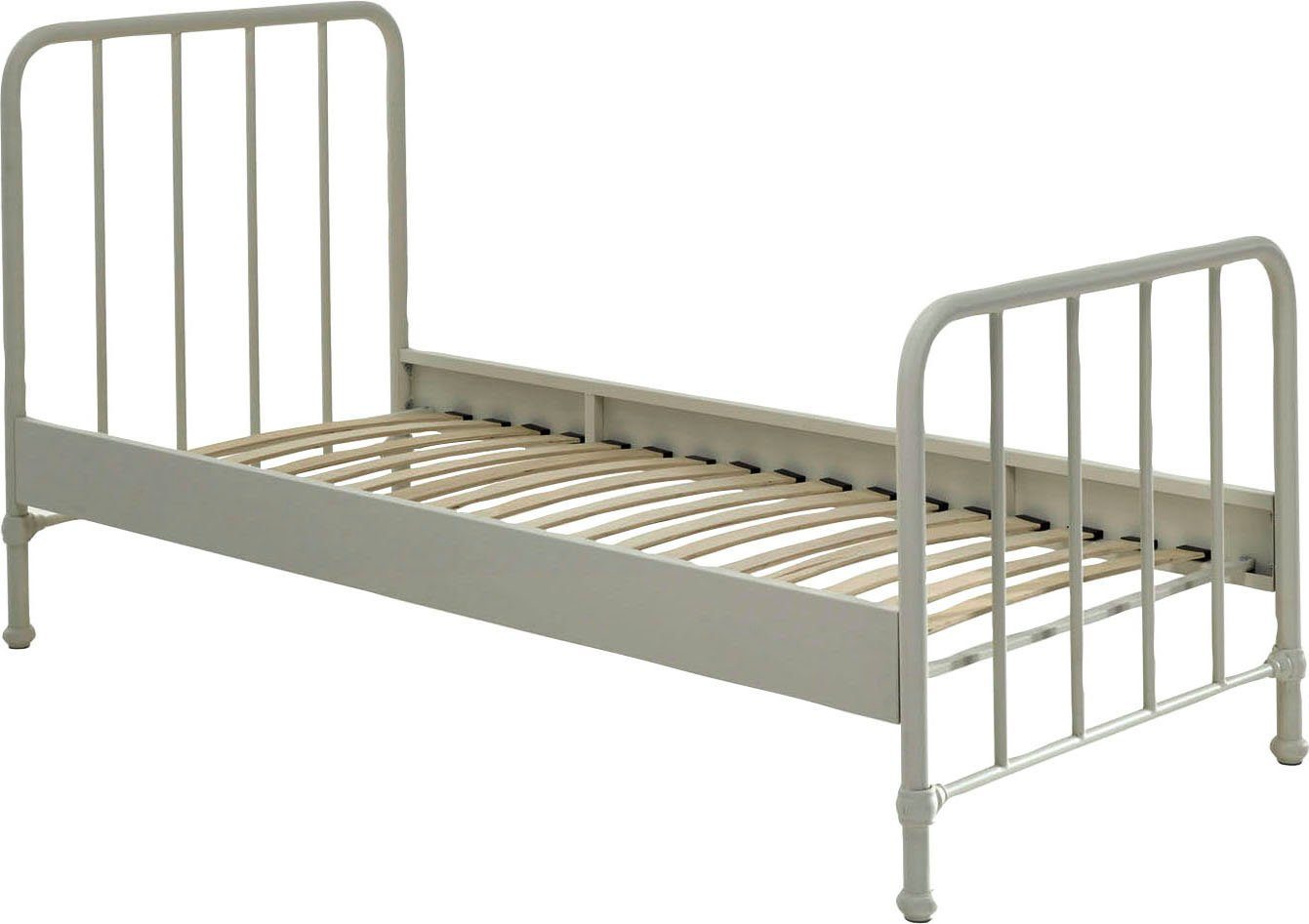 Vipack Kinderbed Bronxx, Einzelbett 90/200, sehr stabil, romantische Optik Metalen ledikant