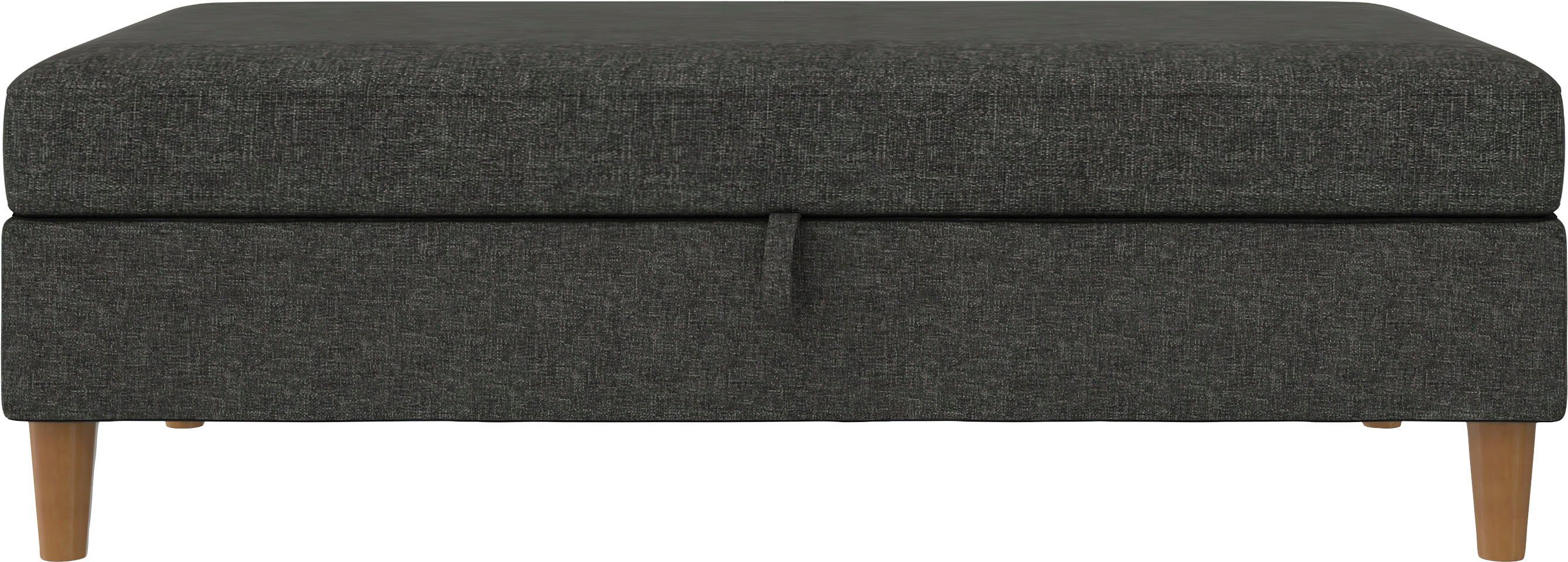 Dorel Home Hocker met bergruimte Lilly met bergruimte, vrij in ruimte plaatsbaar, zithoogte 43 cm (1 stuk)