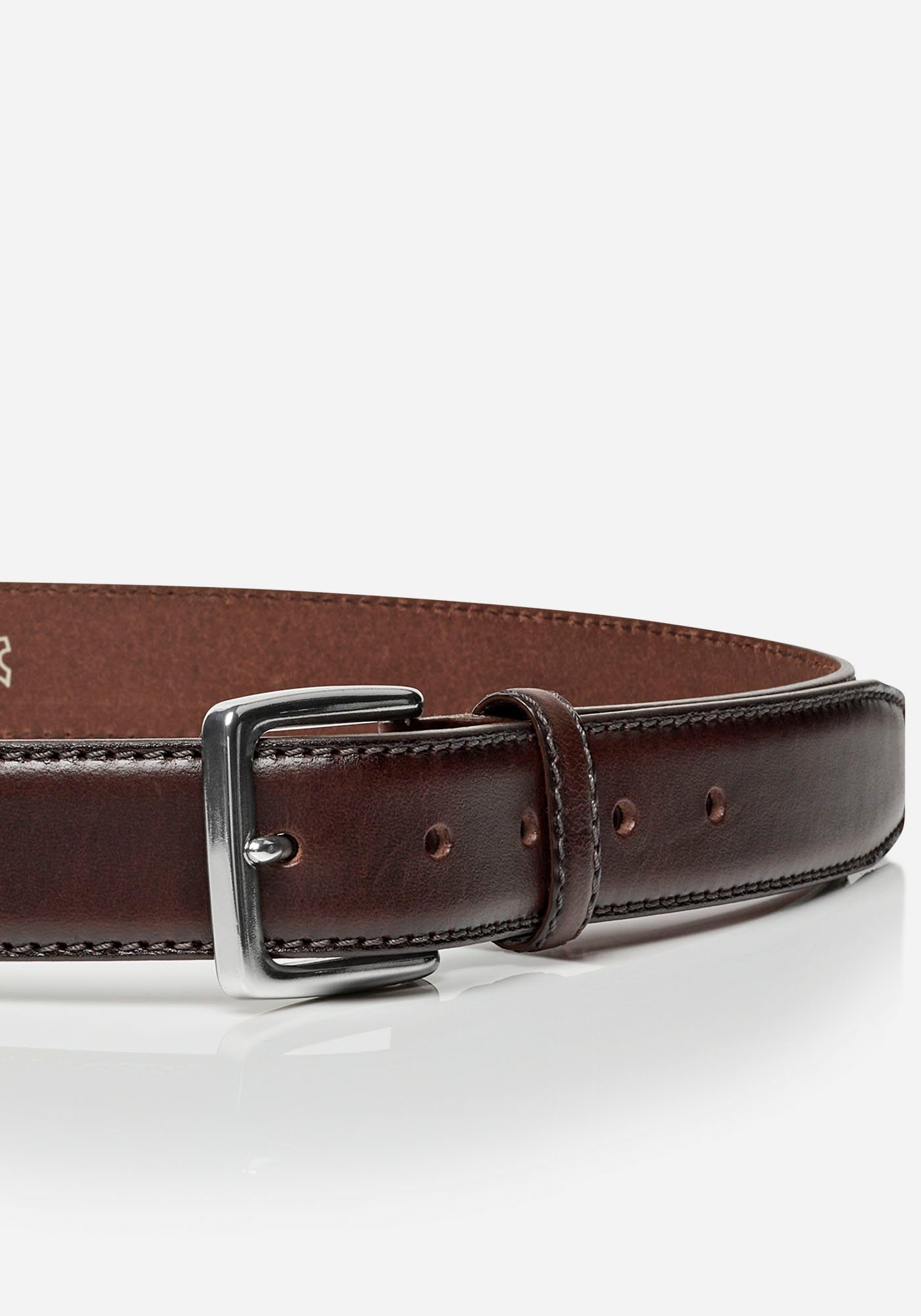 MONTI Leren riem Barcelona 3,5 cm breed, klassiek-business, inkortbaar