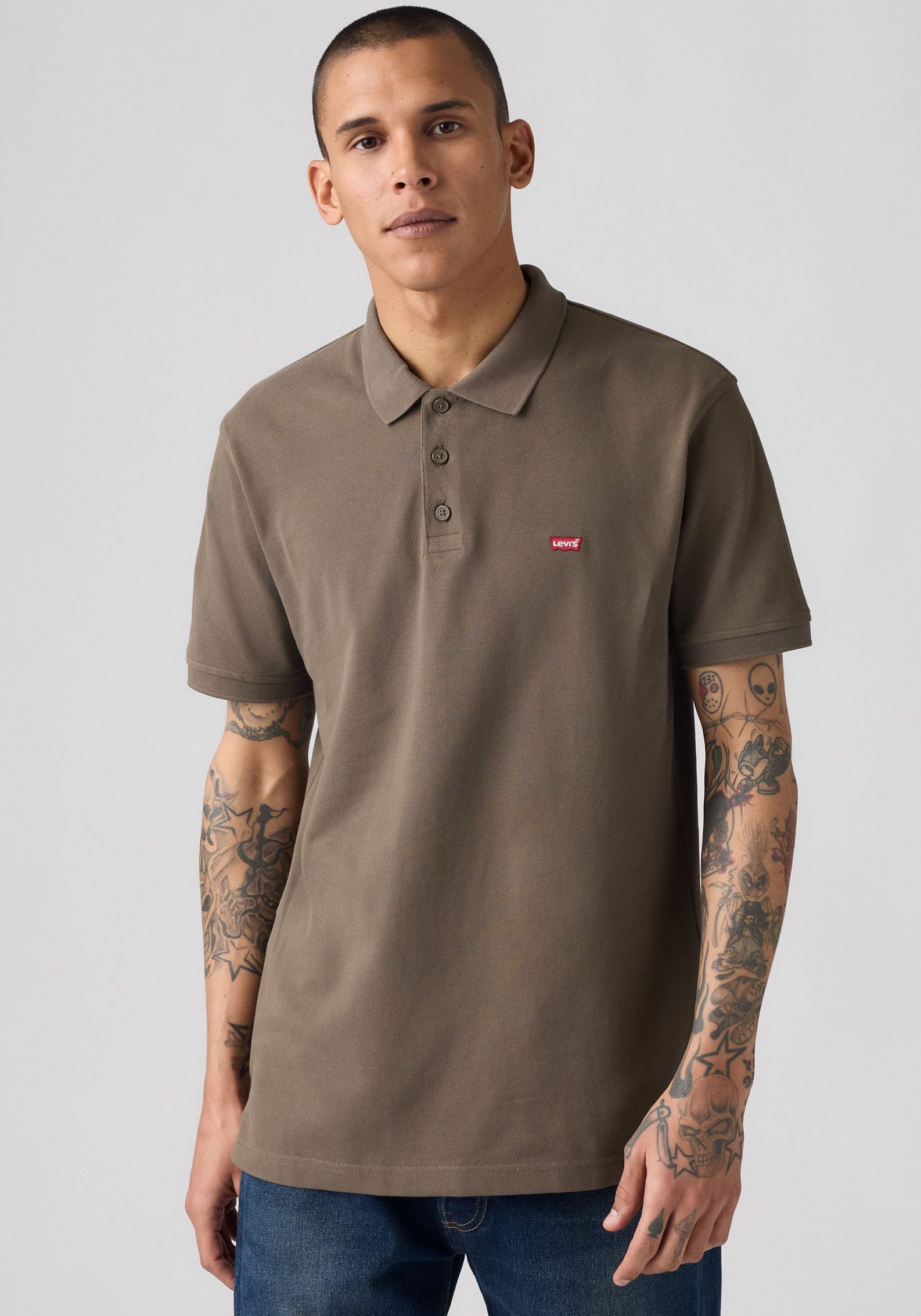 Levi's® Poloshirt LE NEW LEVIS HM POLO met klein batwing-logo