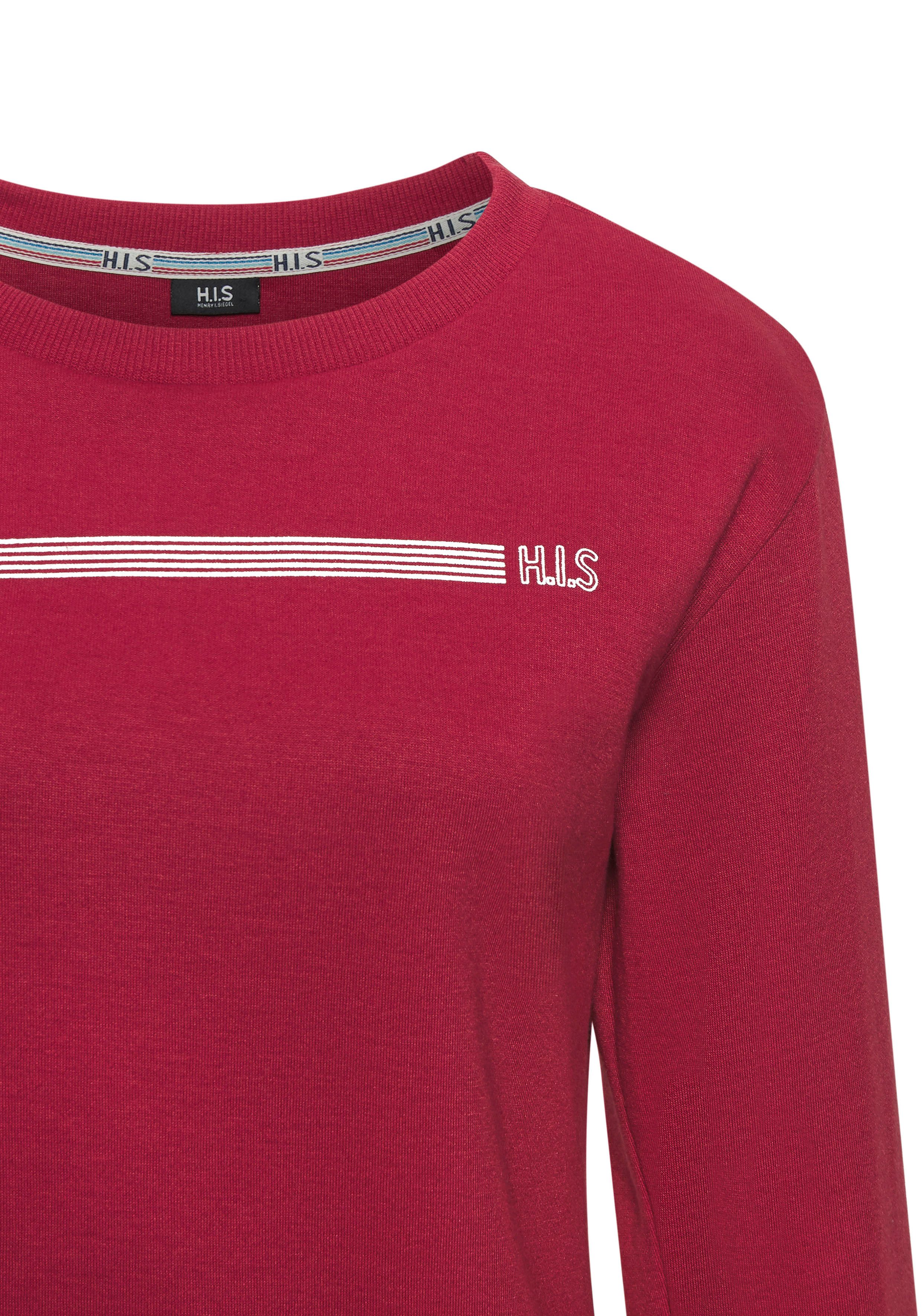 H.I.S Sweatshirt met logoprint, loungewear