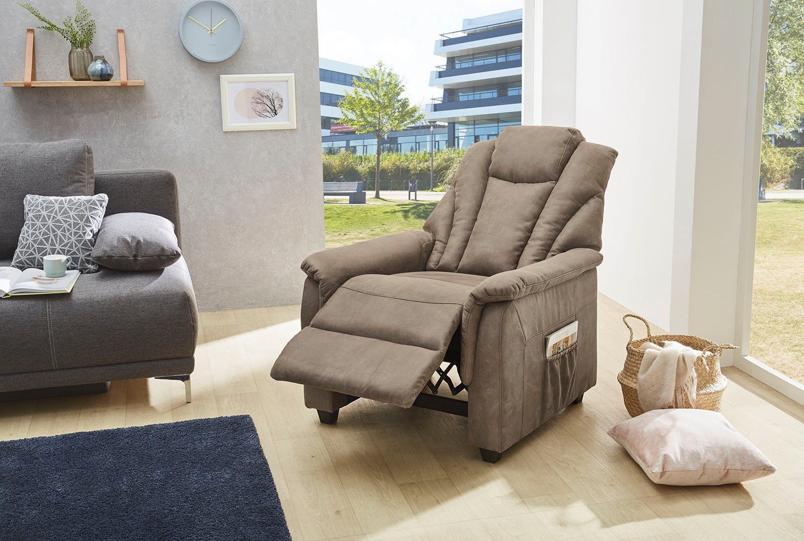 Jockenhöfer Gruppe Relaxfauteuil FRANKFURT met ligfunctie door aanpassen van lichaamsdruk, tfk en nosagvering