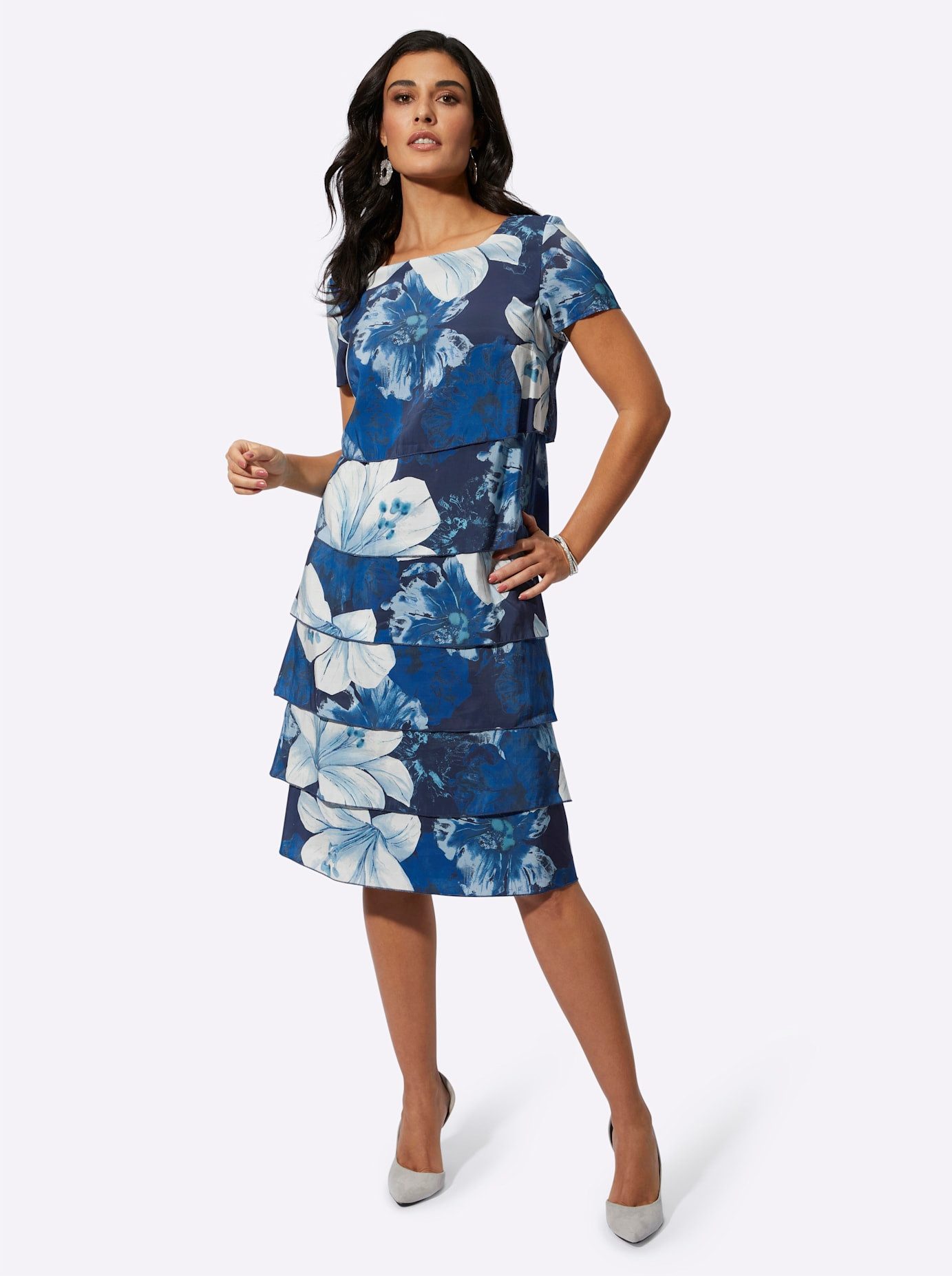 Creation L Gedessineerde jurk Modal-jurk