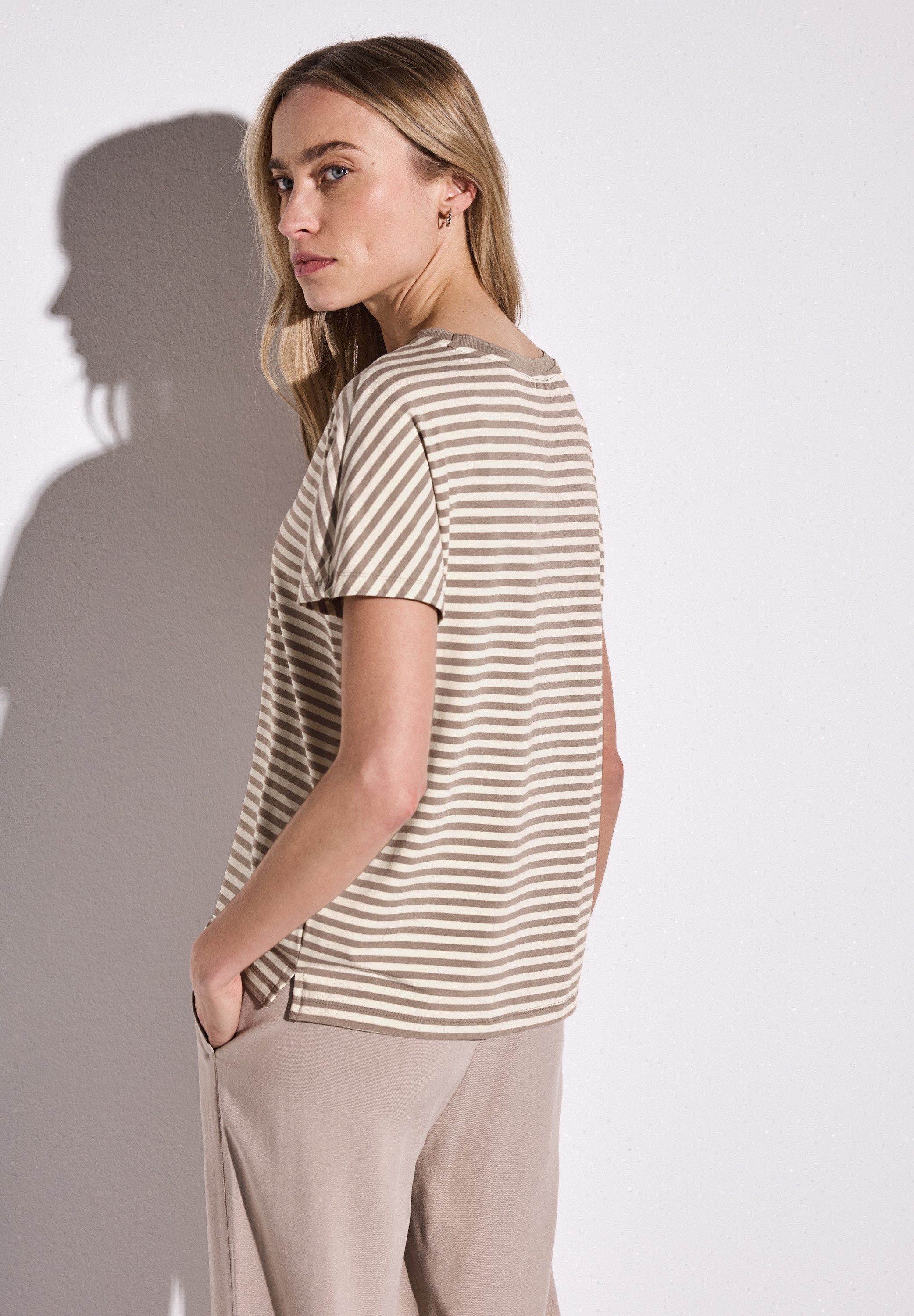 STREET ONE T-shirt Style Crista met streepmotief