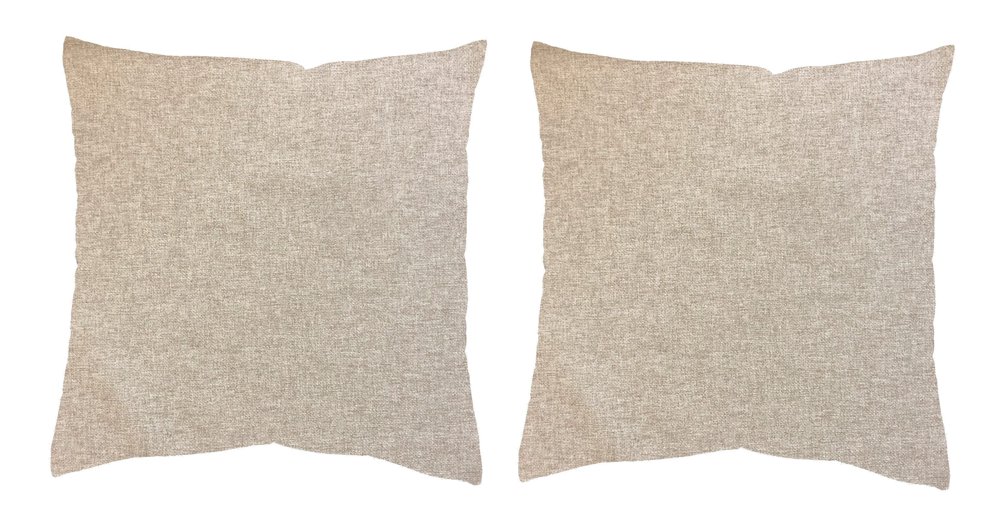 HOME WOHNIDEEN Kussenhoes LUCIO 2-DELIG PAKKET MET VULLING (2 stuks) sierkussens maat 50 cm x 50 cm beige