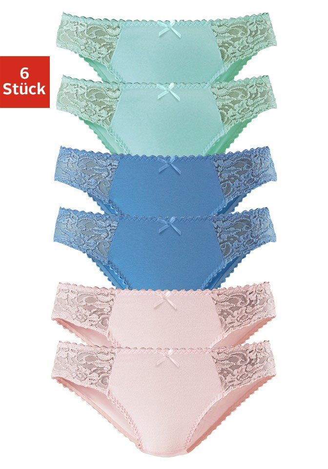 Petite fleur Jazz-hipsters elastische katoenkwaliteit (6 stuks, Set van 6)