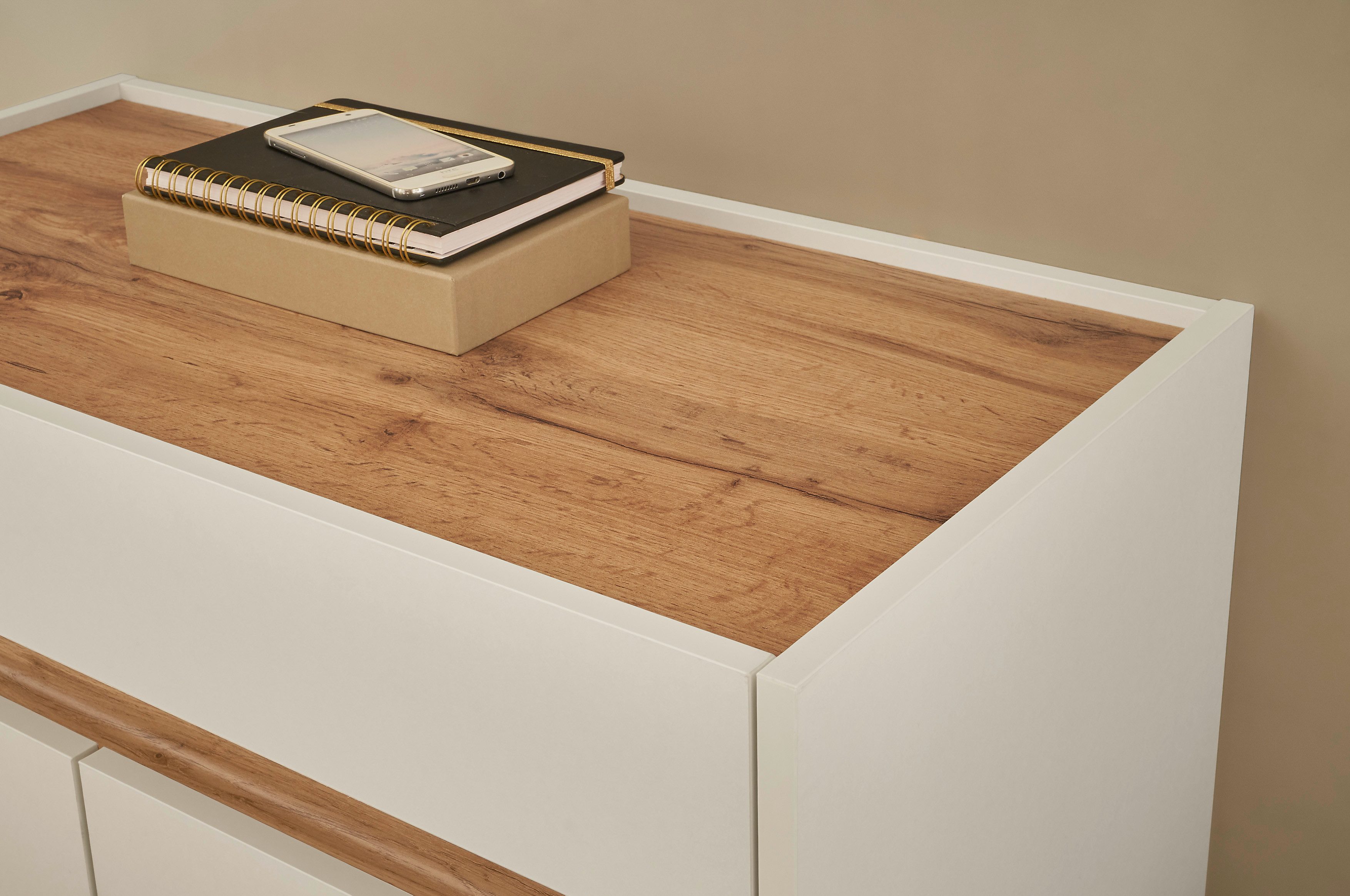 INOSIGN Kast GIRON/ CiTY, Kast in Wotan Eik, Sideboard in modern design in twee kleuren verkrijgbaar, 2 deuren, 1 lade, 80 cm breed