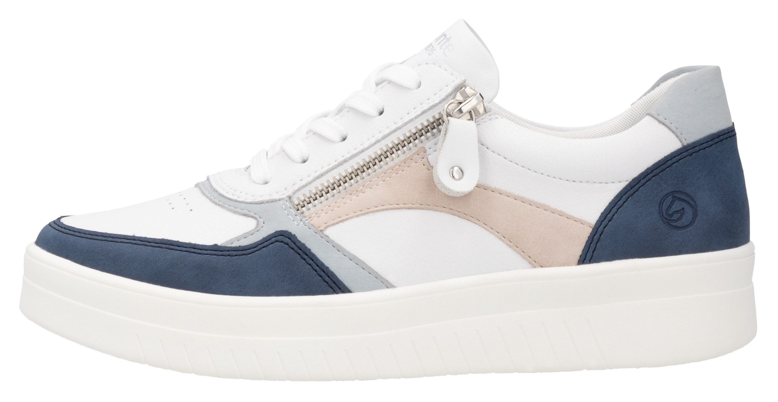 Remonte Plateausneakers , vrijetijdsschoen, lage schoen, veterschoen in smalle vorm