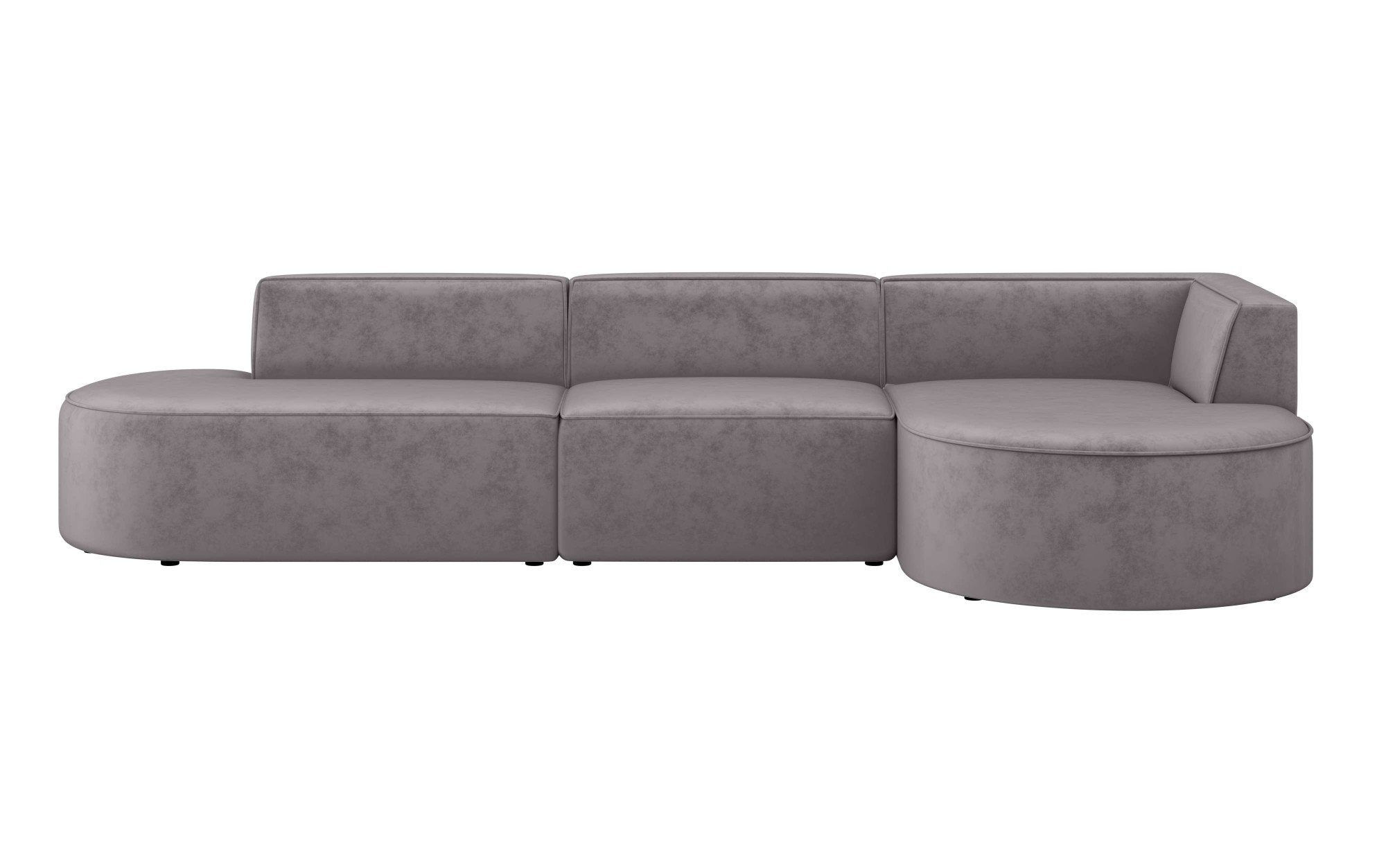 andas Hoekbank EIVIND designerbank met ottomane rechts/links, B/D/H: 343/159/72 cm